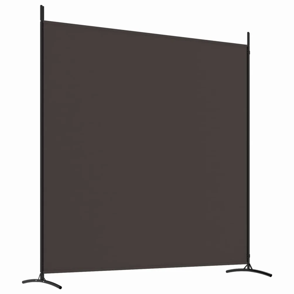 vidaXL Rozdzielacz 2-panelowy Brązowy 348 x 180 cm Tkanina
