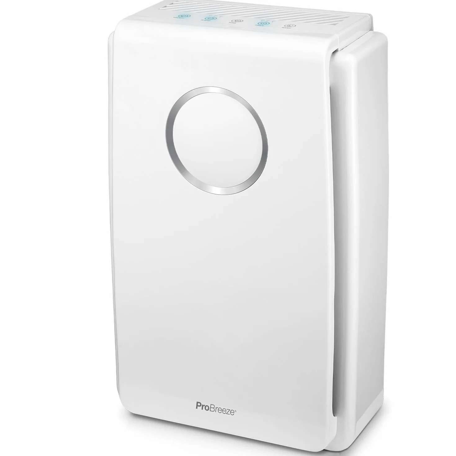 ProBreeze Oczyszczacz Powietrza z Jonizatorem do Domu, Filtr HEPA Węglowy, 4 Stopnie Filtracji, Generator Jonów Ujemnych, Duży Katalizator, dla Dzieci Zwierząt Palaczy Alergików Astmatyków