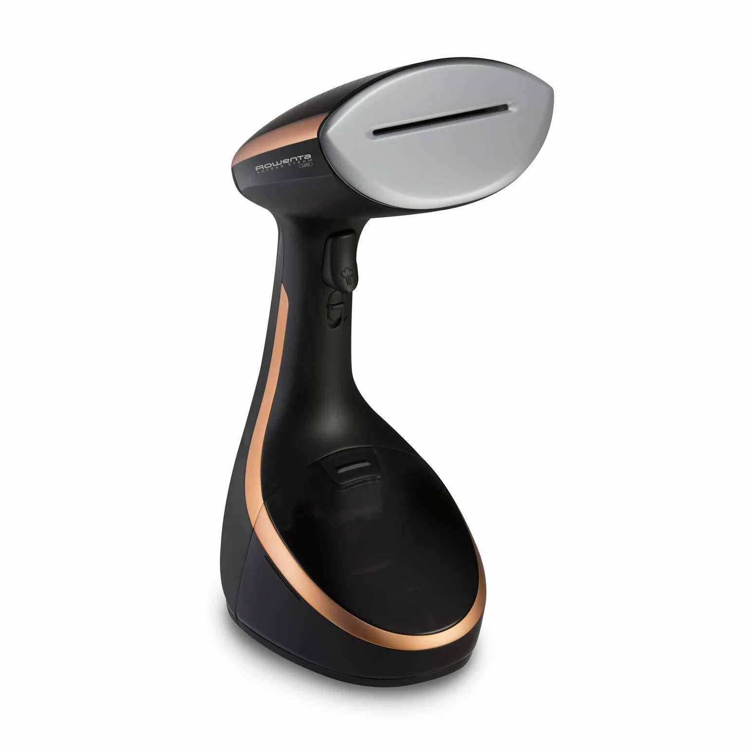 Rowenta DR9100D1 Access Steam Care szczotka parowa, 1600 W, zbiornik 200 ml, usuwa zmarszczki, zapachy i dezynfekcję, ogrzewanie 40 sekund, akcesoria do cienkiej i grubej odzieży, pionowa deska