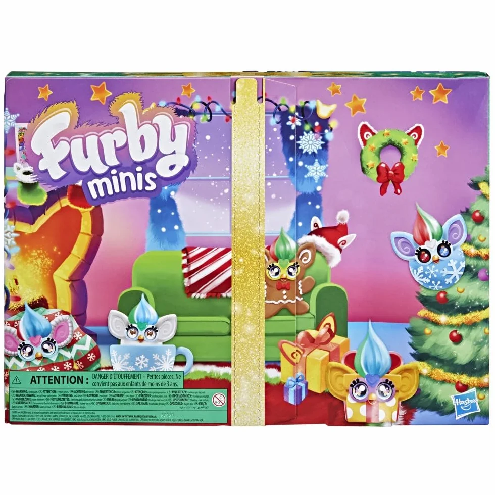 Kalendarz adwentowy z miniaturowymi figurkami Furby