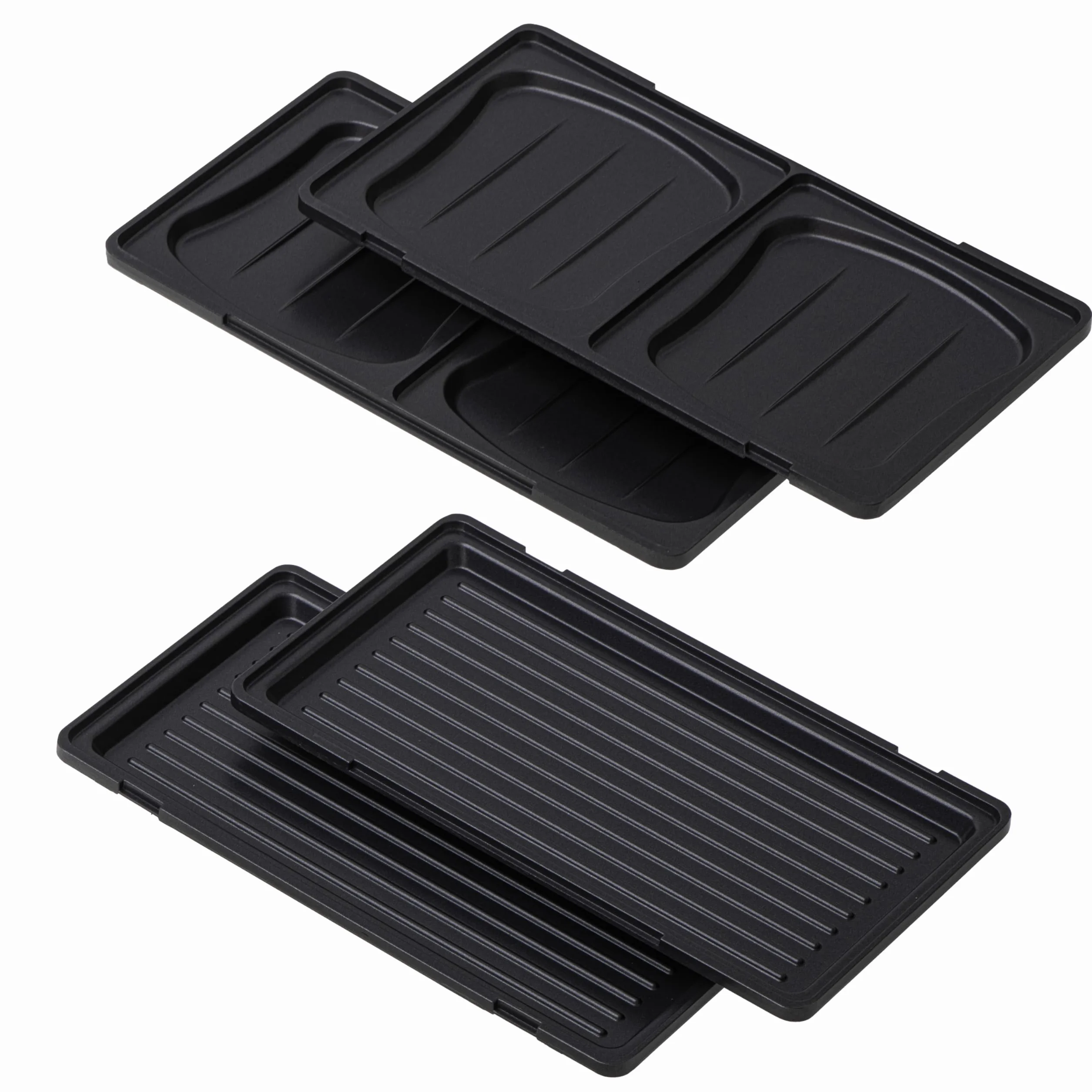 CAMRY – Toster Panini 2 w 1,grill opiekacz do kanapek, 2 rodzaje wymiennych płyt, nieprzywierająca powłoka, 1400 W, srebrno-czarny, CR3074