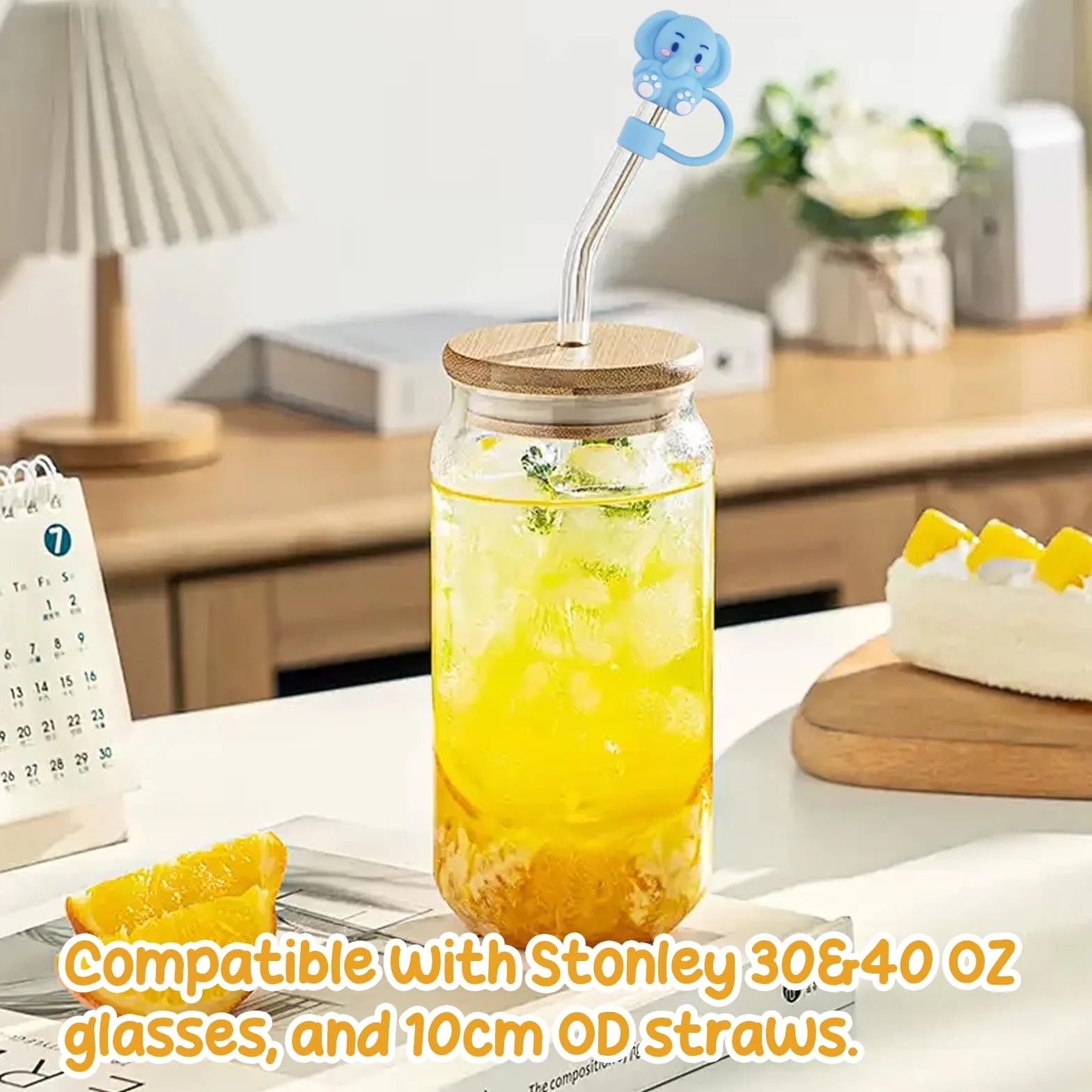 12 sztuk akcesoriów do słomek na kubek Stanley, 10 mm pyłoszczelne silikonowe akcesoria do słomek, pyłoszczelne silikonowe osłony słomek, osłony słomek Stanley 40oz 30oz Akcesoria