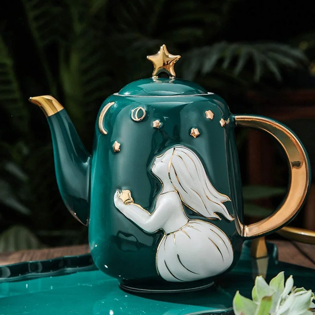 Serwis Do Kawy Na Przyjęcie Zestaw Filiżanek Do Herbaty Ceramiczny Nordic Dzbanek Kubek Z Uchwytem Na Tacę Imbryków Kawy Filiżanka Popołudniowa