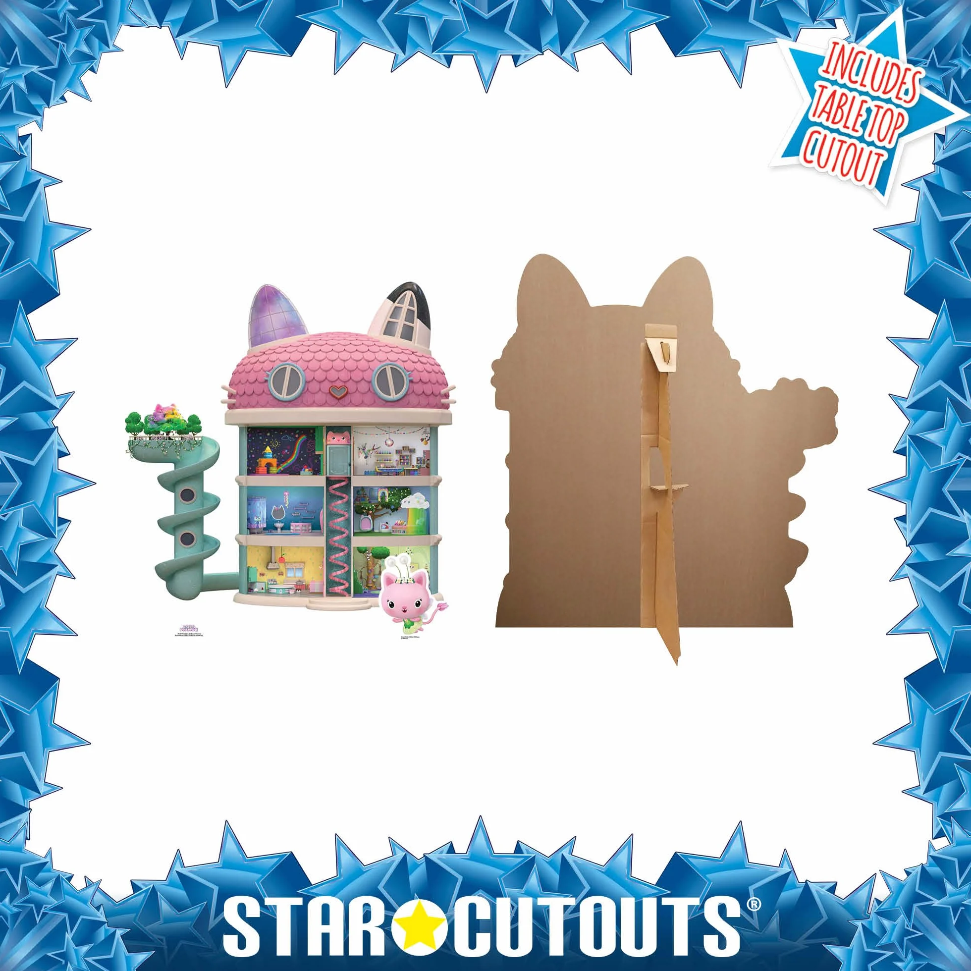 Star Cutouts SC4277 Gabby's Dollhouse Star Mini kartonowe wycięcie idealne na urodziny, imprezy i prezenty