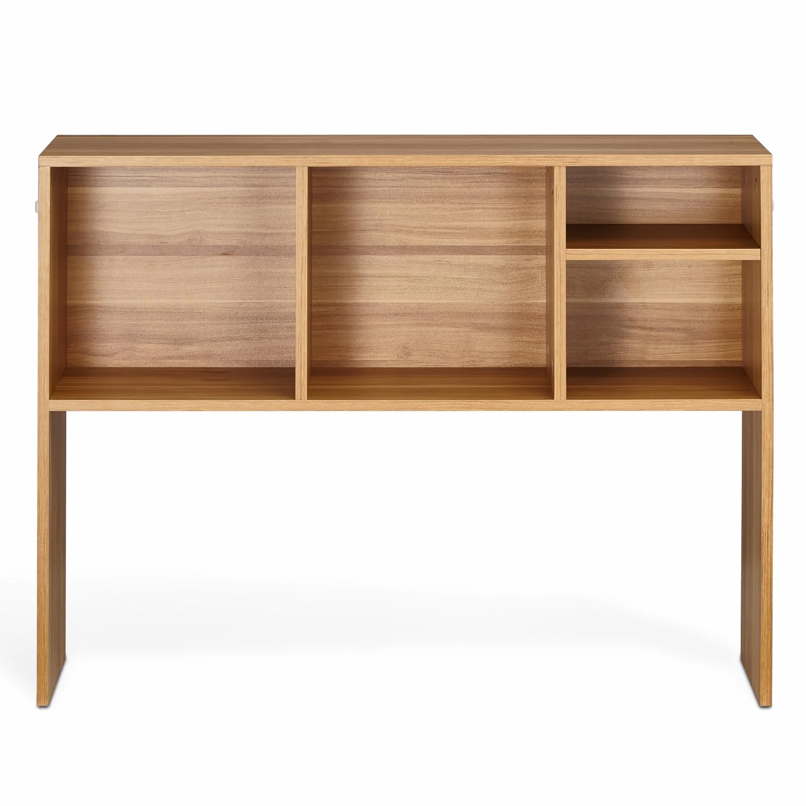 VEVOR Regał na książki na biurko, 1-poziomowy drewniany organizer do przechowywania, 94 x 24 x 73 cm, regał do przechowywania, regał na książki z antypoślizgowymi podkładkami, do biura, domu i
