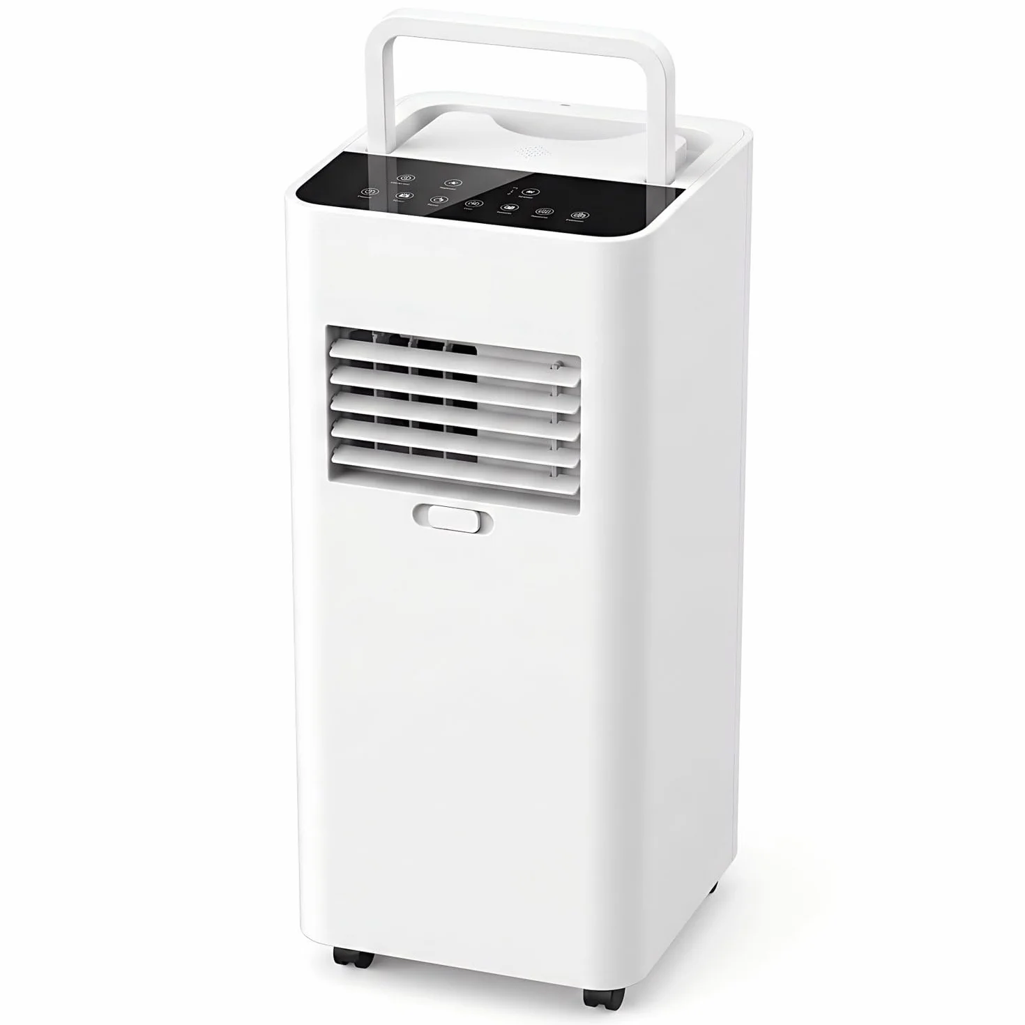 Przenośny klimatyzator 7000 BTU - chłodzi 300 m2, jednostka 3 w 1 z wentylatorem i osuszaczem, timer 24H, oscylacja 120°, pilot zdalnego sterowania do sypialni