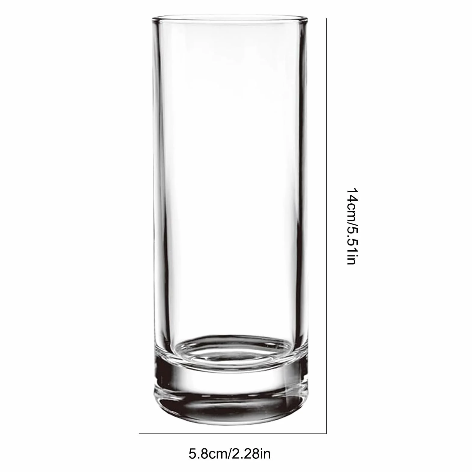 Zestaw do picia szklanek, 290 ml, klasyczne, przezroczyste, wielokrotnego użytku, naczynia do picia, 6 sztuk, do wody, whisky, piwa, wina, mrożonej kawy, lodowej herbaty, przy basenie, patio, na
