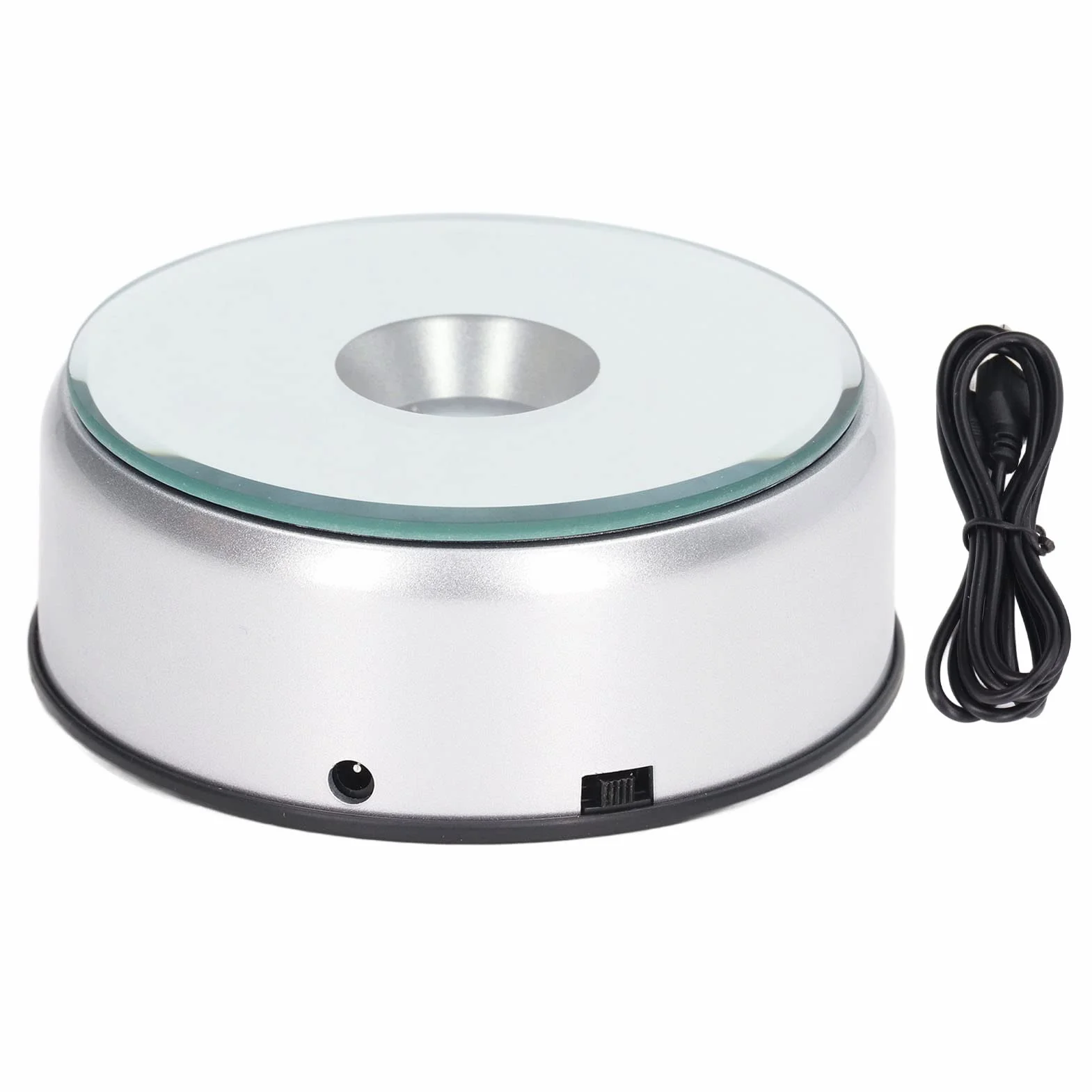 Podstawa wyświetlacza LED, 80 sekund na okrążenie Trwała podstawa z obrotowym wyświetlaczem ABS o 360 stopni z kablem zasilającym USB, zmotoryzowany obrotowy stojak gramofonowy