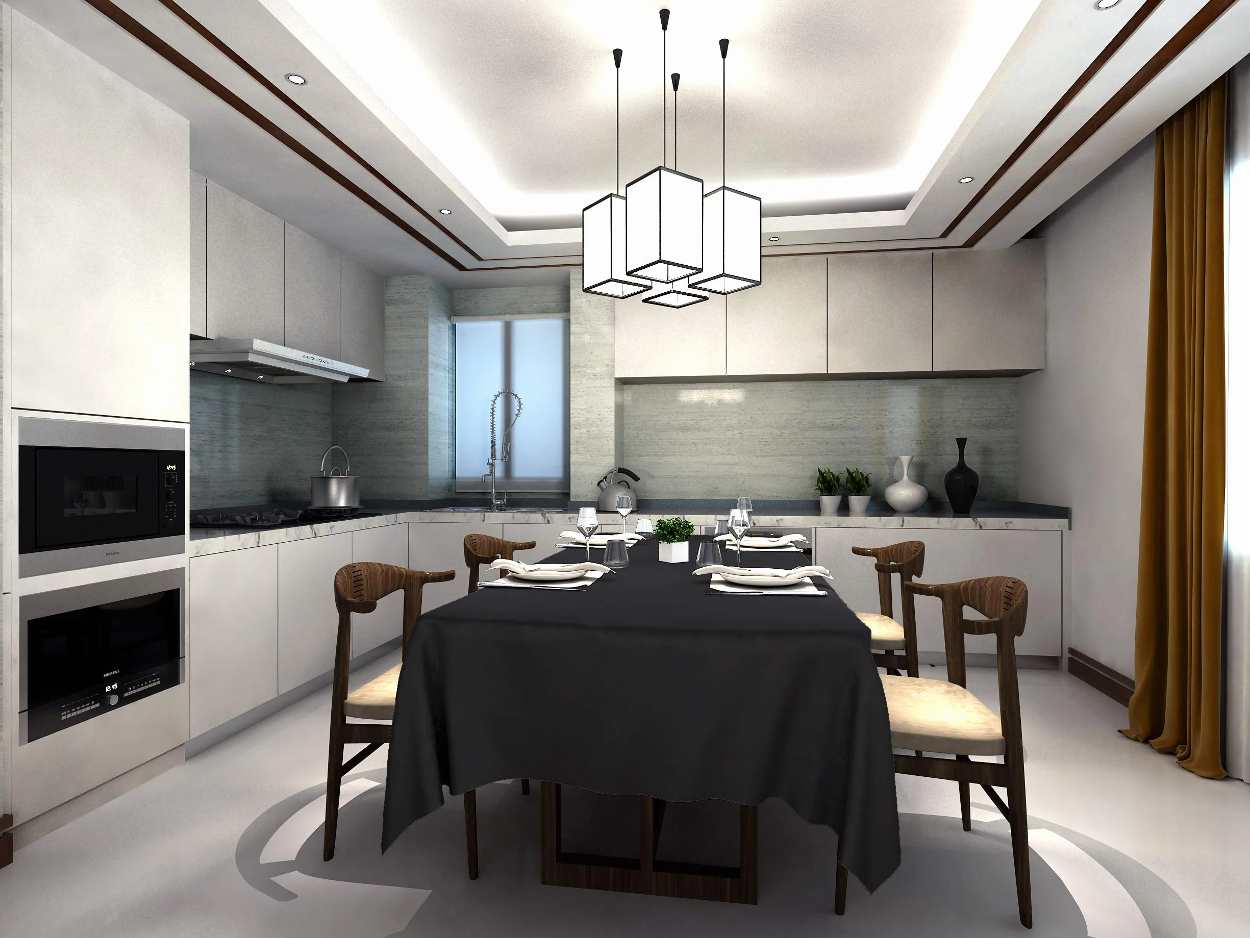 GEFEII Kuchnia 230 x 335 cm czarny prostokątny obrus solidny poliester prostokątne obrusy na przyjęcie weselne do restauracji, bankietu, stołu w formie bufetu, dekoracje piknikowe (prostokąt 230 x 335 cm, czarny)
