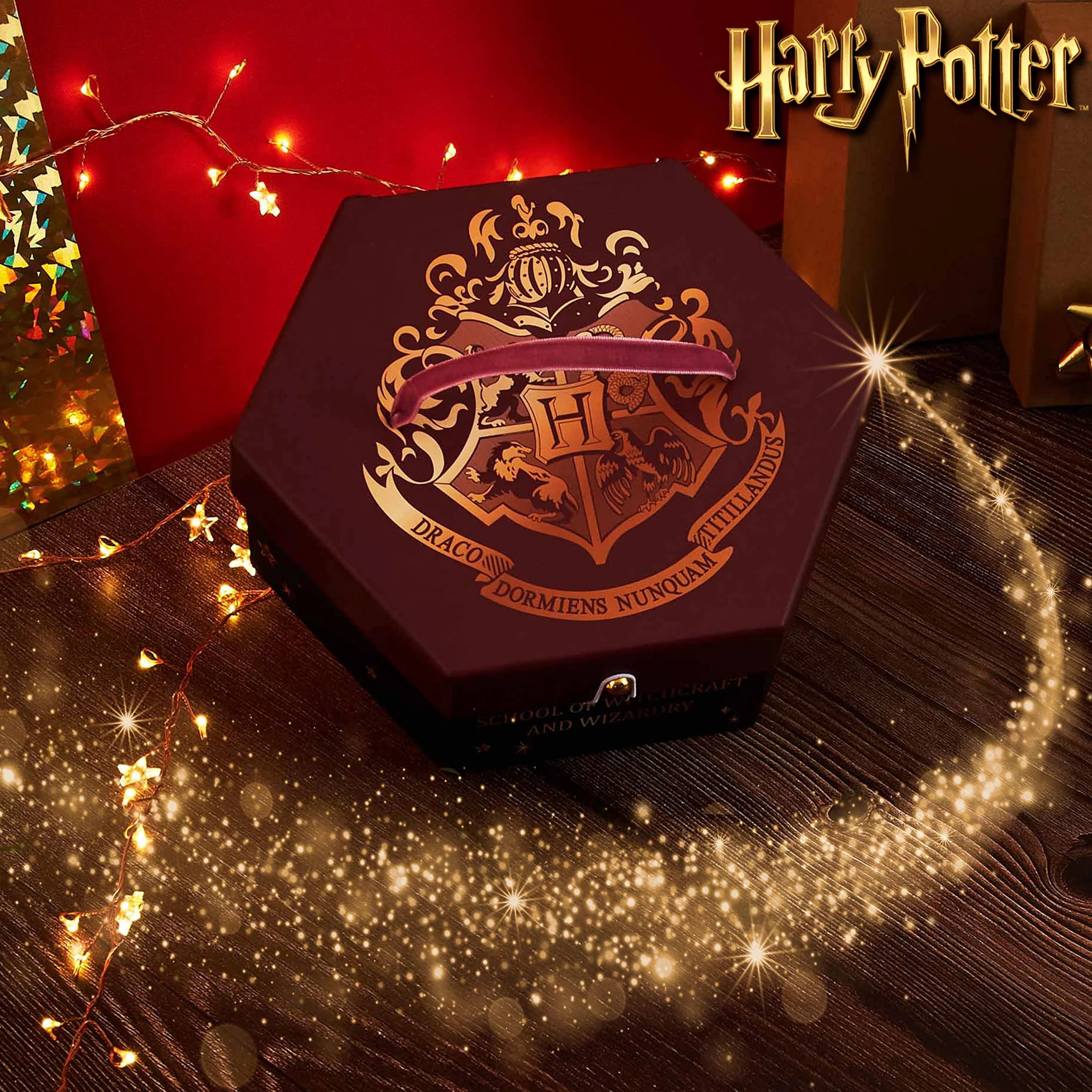 Kalendarz adwentowy Harry Potter 2024, biżuteryjny kalendarz adwentowy z zawieszkami, prezenty Harry'ego Pottera dla dziewczyn