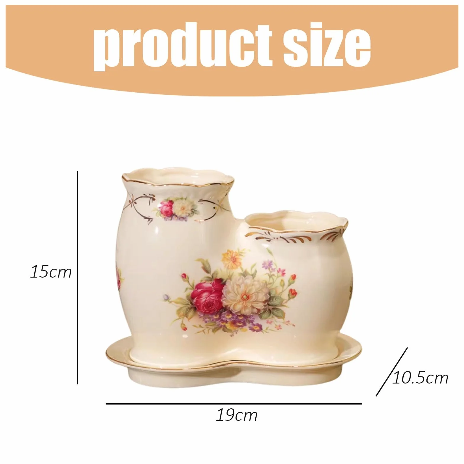 Uchwyt na przybory kuchenne do kuchni, ceramiczny pojemnik na sztućce z podstawą odpływową, pojemnik na przybory kuchenne na blat do przechowywania łyżek i sztućców, dekoracyjne akcesoria do stołu
