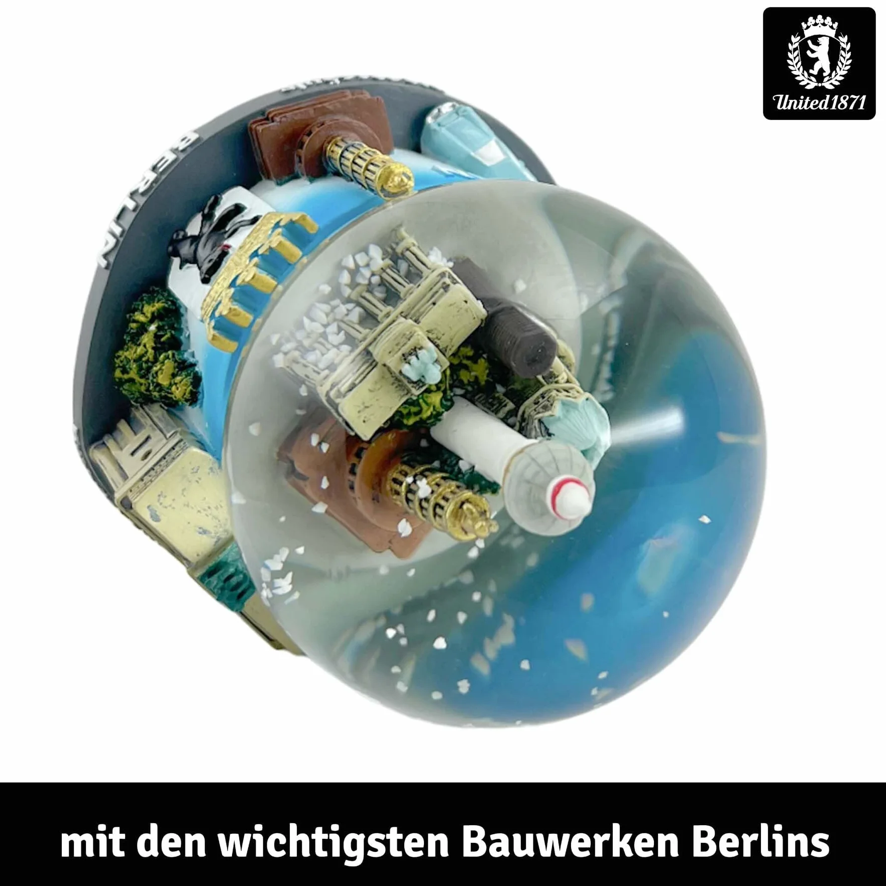 Berlin kula śnieżna, pamiątka z Berlina, globe z Niemiec w pudełku prezentowym