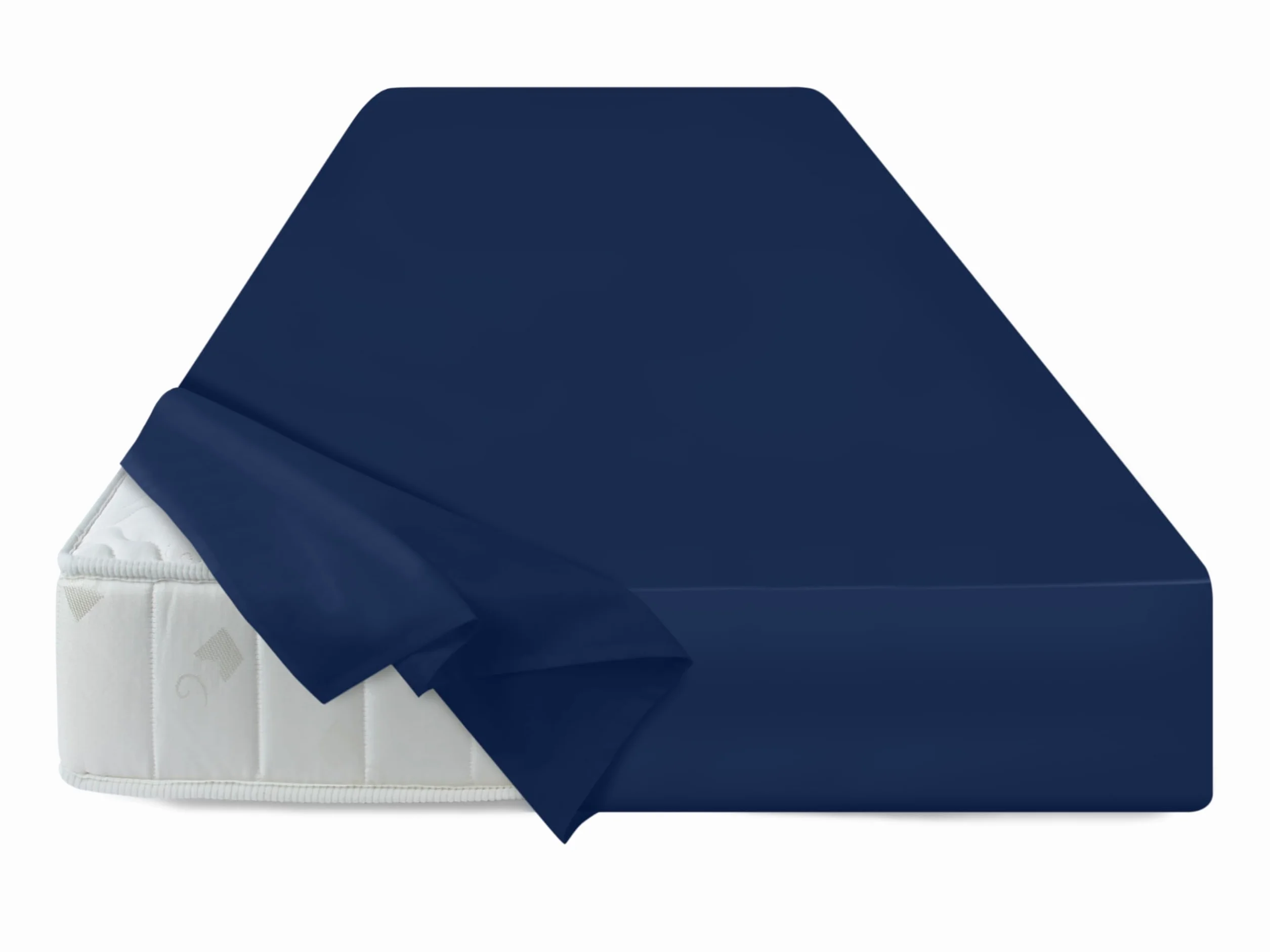 Prześcieradło bawełniane 180x275 cm granatowe – 100% bawełna, 6 kolorów, 3 rozmiary
