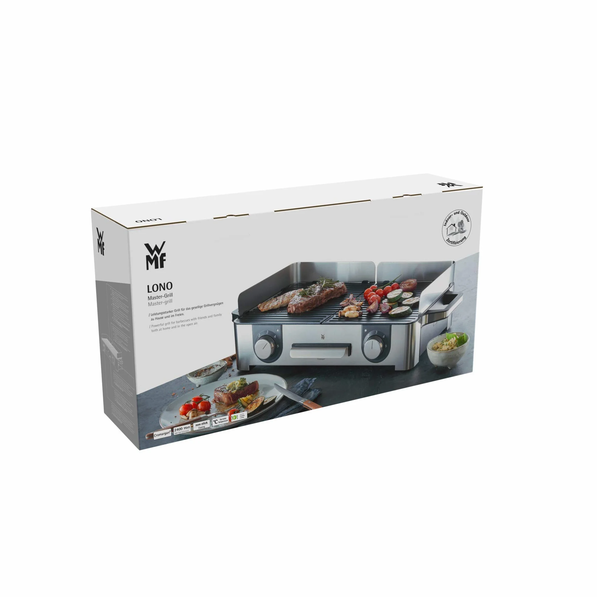 Wmf Compact Grill Elektryczny, Czarny/Srebrny, 28 x 50 cm