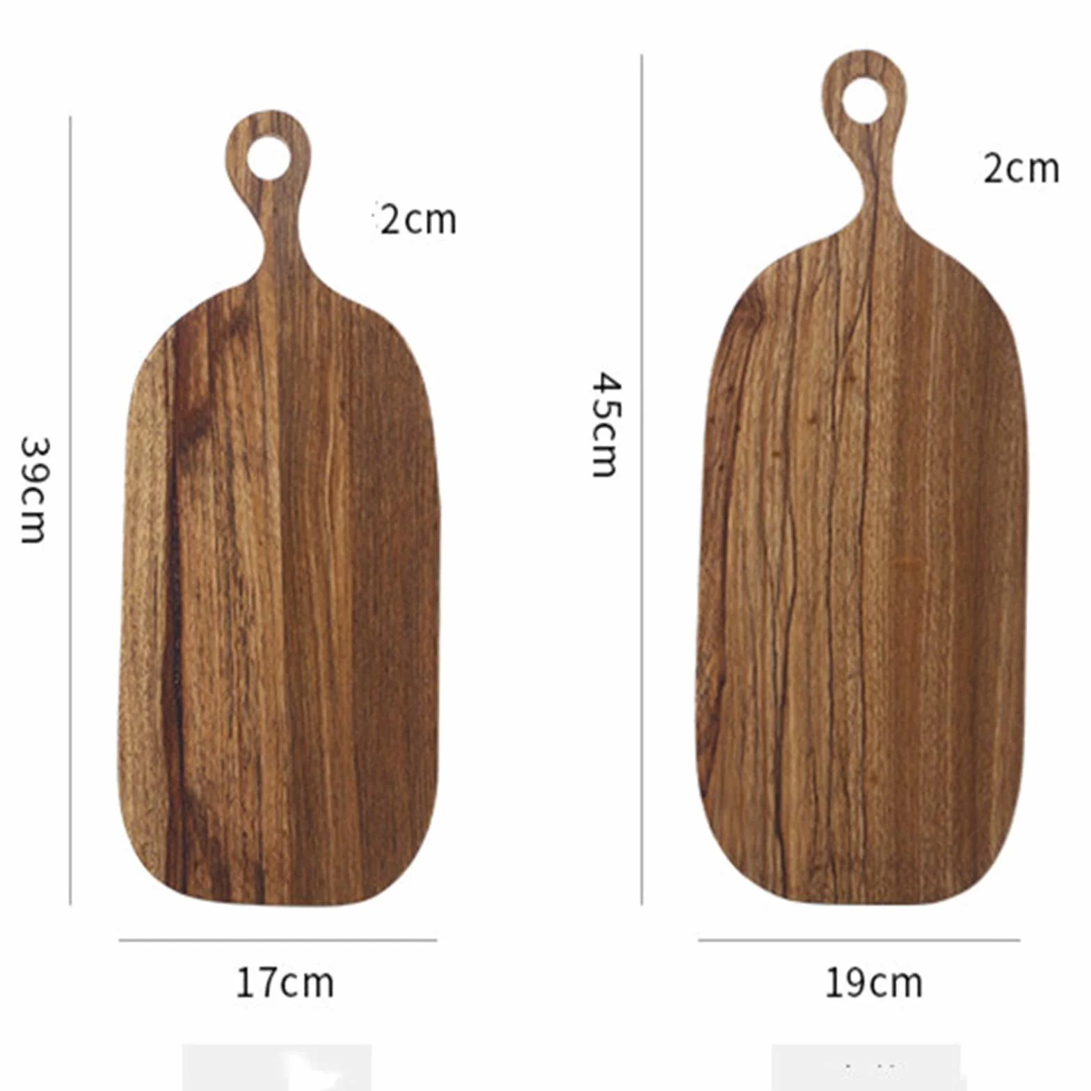 Drewniana deska do krojenia drewniana taca nordycka drewniana deska do pizzy taca hotel dom deska do krojenia z litego drewna, wielokolorowa 19x45cm