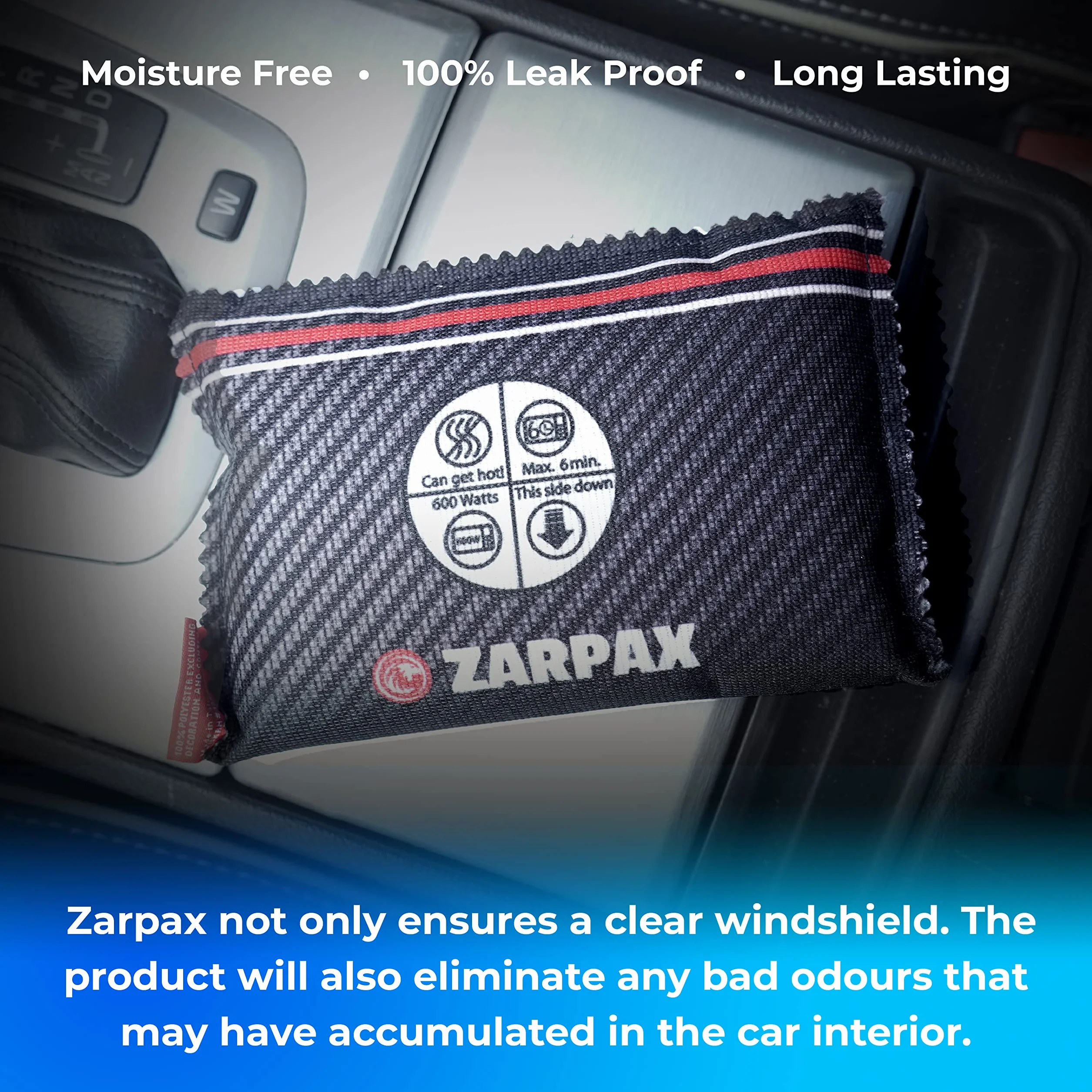 Zarpax LV-A300-2PK wielokrotnego użytku automatyczny osuszacz powietrza, XL, 2-pak, antracyt szary