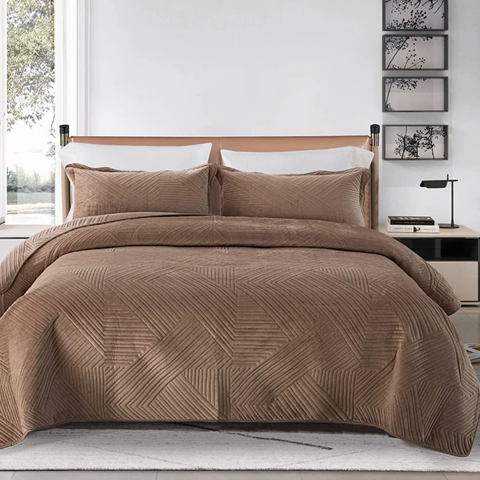 Podwójna Narzuta, Kołdra Patchworkowa, Bawełniana Narzuta Pikowana Kołdra, Luksusowe Narzuty I Narzuty Na Lato (Color : 5, Size : 2x pillowcases)