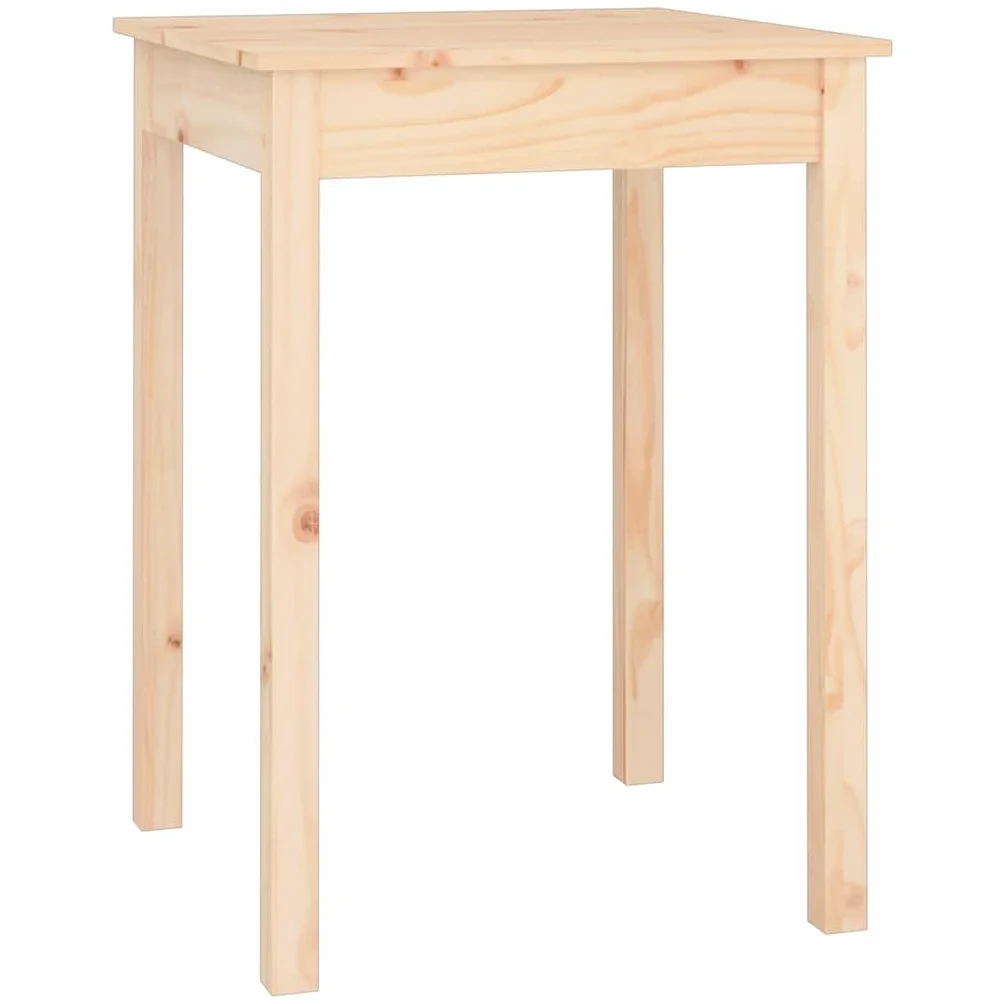 Générique Okrągły stół z litego drewna sosnowego 55x55x75 cm | Stabilna rama, solidna góra, dołączony uchwyt ścienny, instrukcja montażu w zestawie, uniwersalne zastosowanie