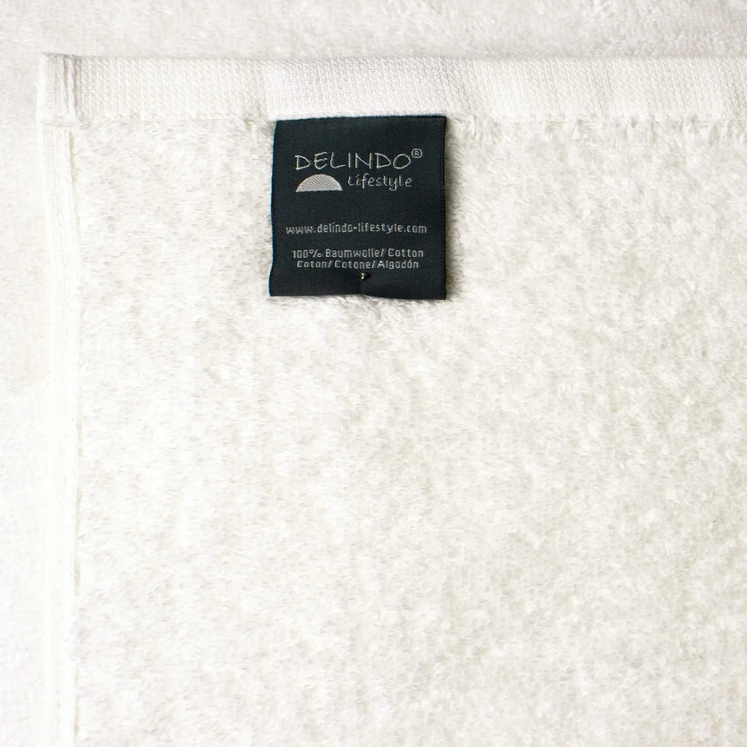 Delindo Lifestyle ręcznik do sauny Colares, XXL ręcznik frottee do sauny dla kobiet i mężczyzn, bawełna, naturalny kolor biały, duży 80 x 200 cm