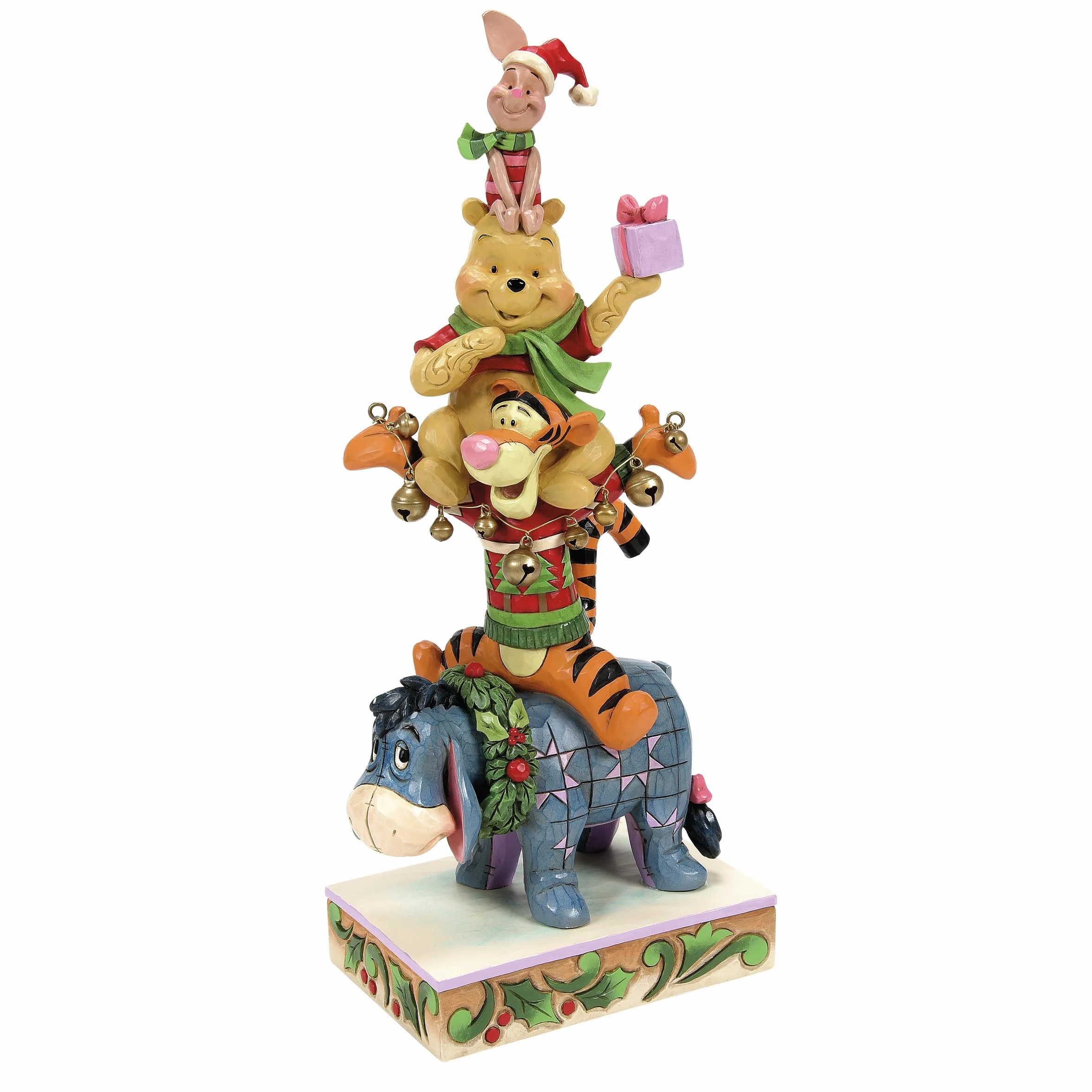 Disney Traditions Christmas Pooh Stacked figurka
