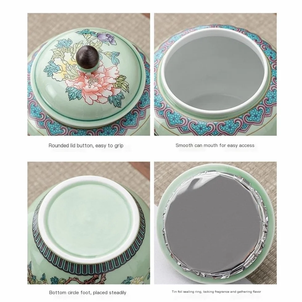 LAPADULA Pojemnik na herbatę ceramiczny luzem słoik do przechowywania herbaty dom kuchnia przyprawa słoik luzem herbata czarna herbata zielona pojemnik do przechowywania słoik słoik do przechowywania