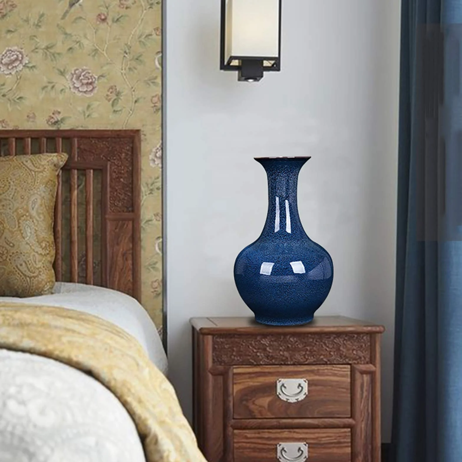 Wddwymll Wazony porcelanowe Retro, emaliowane wazony do dekoracji wnętrz, dekoracje idealne do domu, biura i imprezy w Jingdezhen