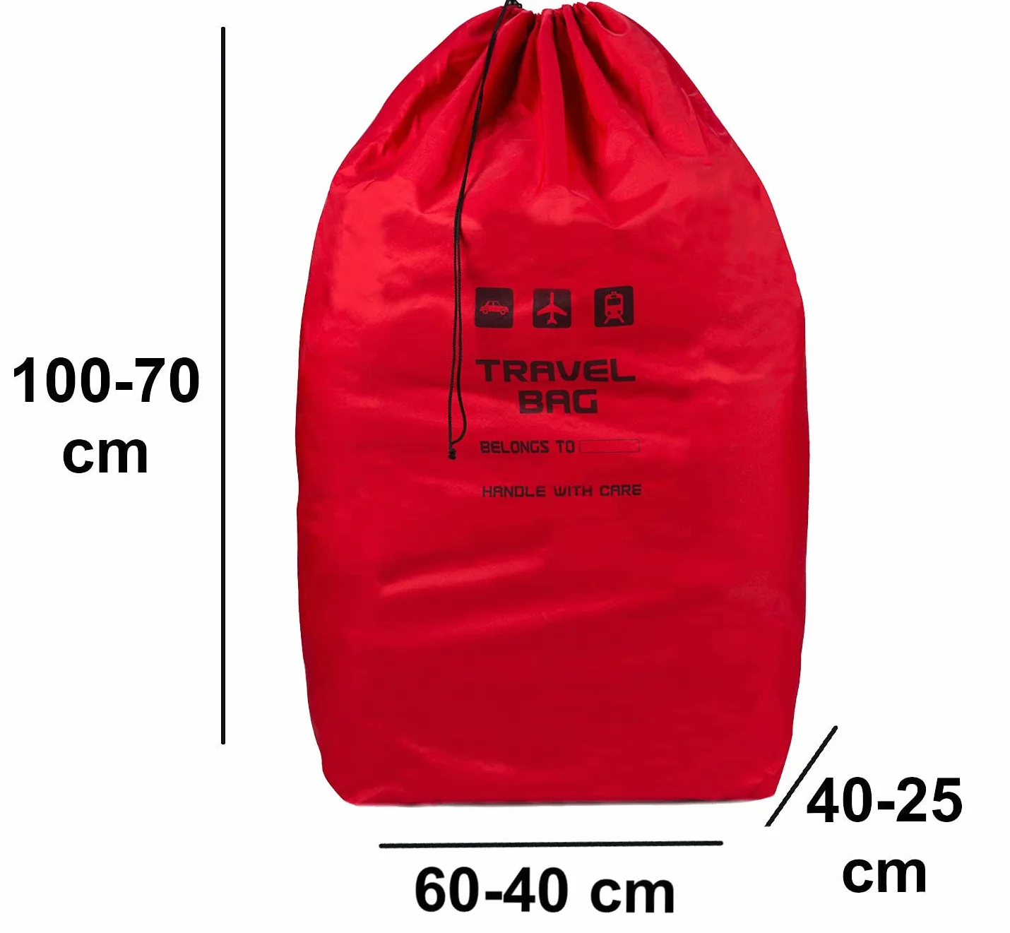 Ferocity Czerwona torba podróżna do wózka dziecięcego o wymiarach do 100 x 60 x 40 cm, torba transportowa, składana, idealnie nadaje się jako plecak na lotnisku podczas odprawy na dworcu kolejowym