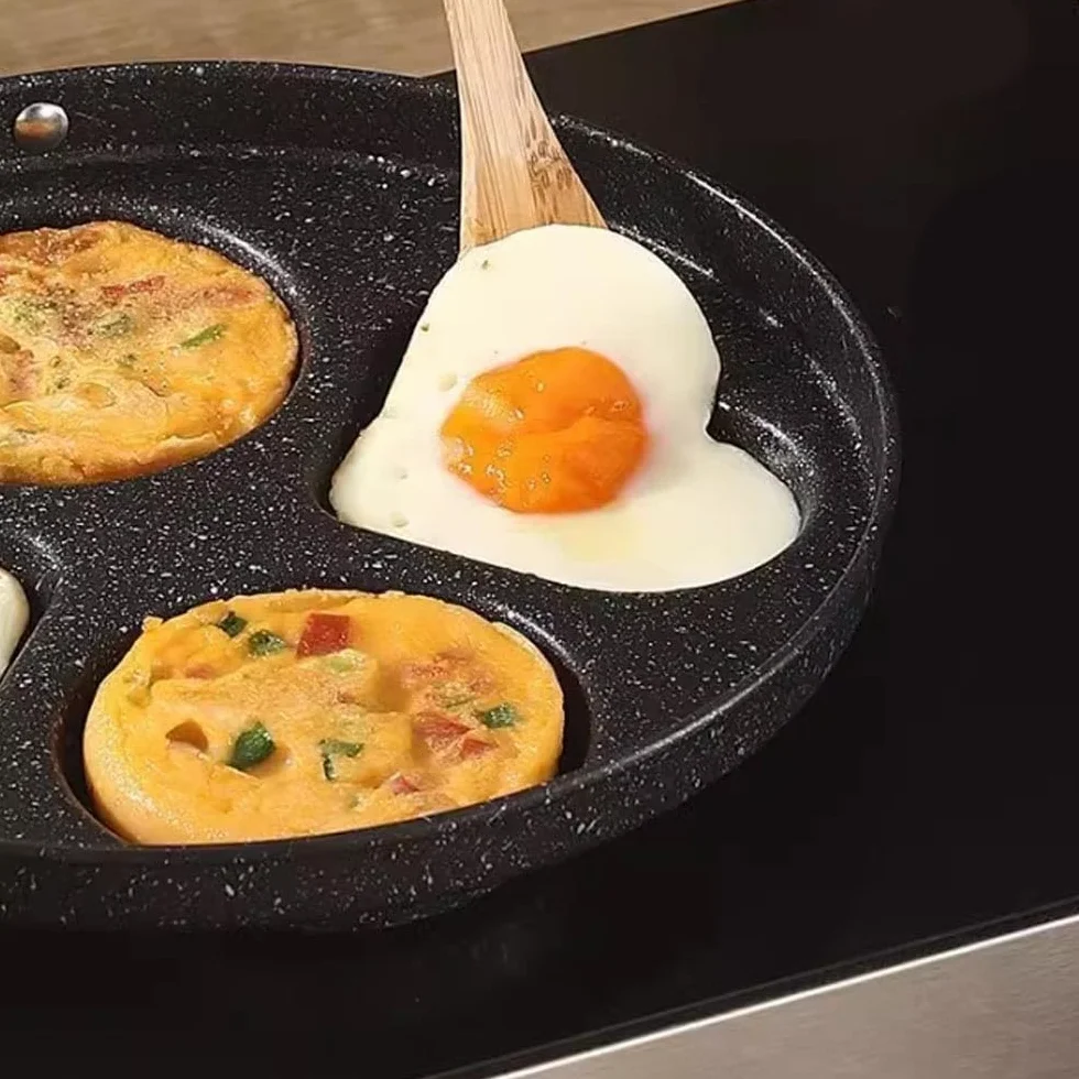 Woki i patelnie do smażenia 9,6-calowa patelnia żeliwna z powłoką nieprzywierającą, okrągła patelnia z powłoką granitową, piekarnik, zmywarka, garnki i patelnie, do kuche