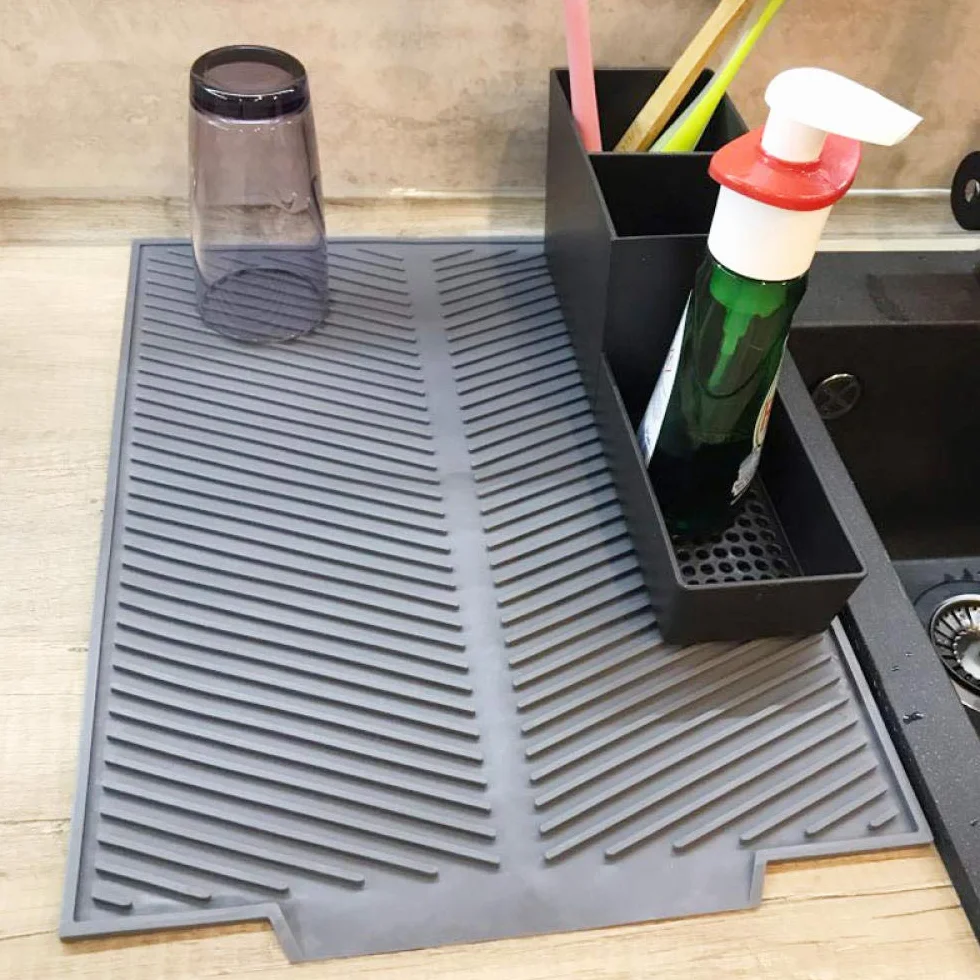 Mata Premium Heat Resistant Tableware Dishwasher Durable Cushion Pad Podkładka na stół obiadowy Podkładka-Szara_Mała,Podkładki pod gorące naczynia(Grey,L)