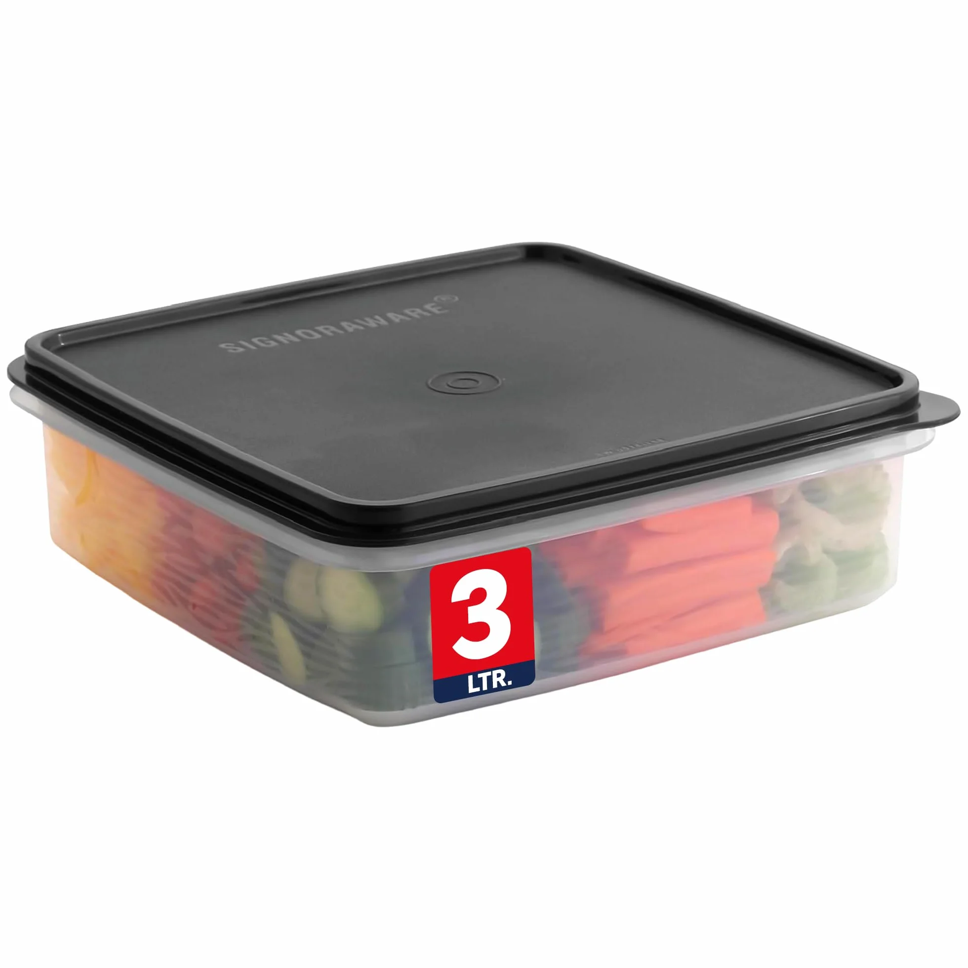 Plastikowy pojemnik do przechowywania z pokrywką, pojemnik na babeczki 3 l, szczelny, hermetyczny, bez BPA, z pokrywką, do przechowywania żywności, przygotowywania posiłków, resztek, babeczek
