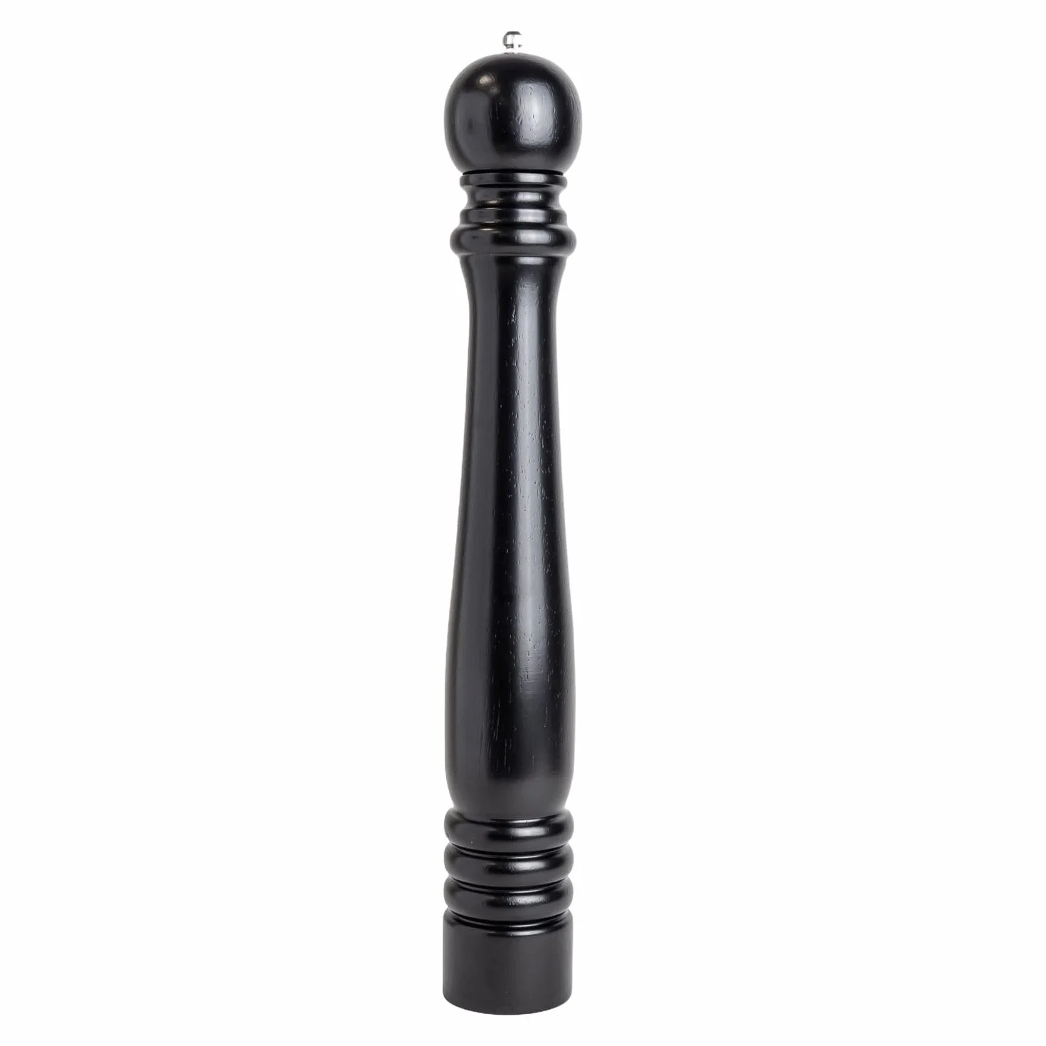 Młynek do pieprzu Intirilife z ceramicznym młynkiem z czarnego drewna - wysokość 50 cm - Klasyczny młynek do przypraw - ręczny młynek do pieprzu i soli gruboziarnistej