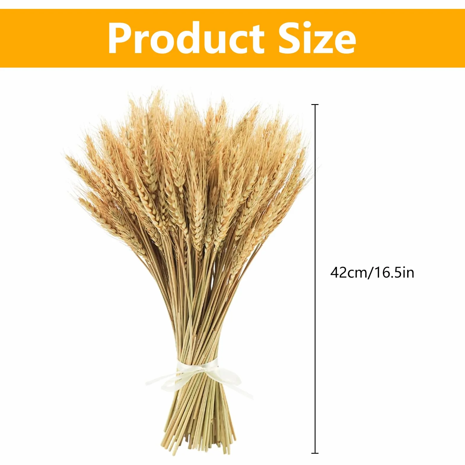 100 sztuk suszonych kłosów pszennych, 40 cm naturalne suszone kwiaty bukiet pszenicy dekoracyjny do domu wesela impreza stół wazon