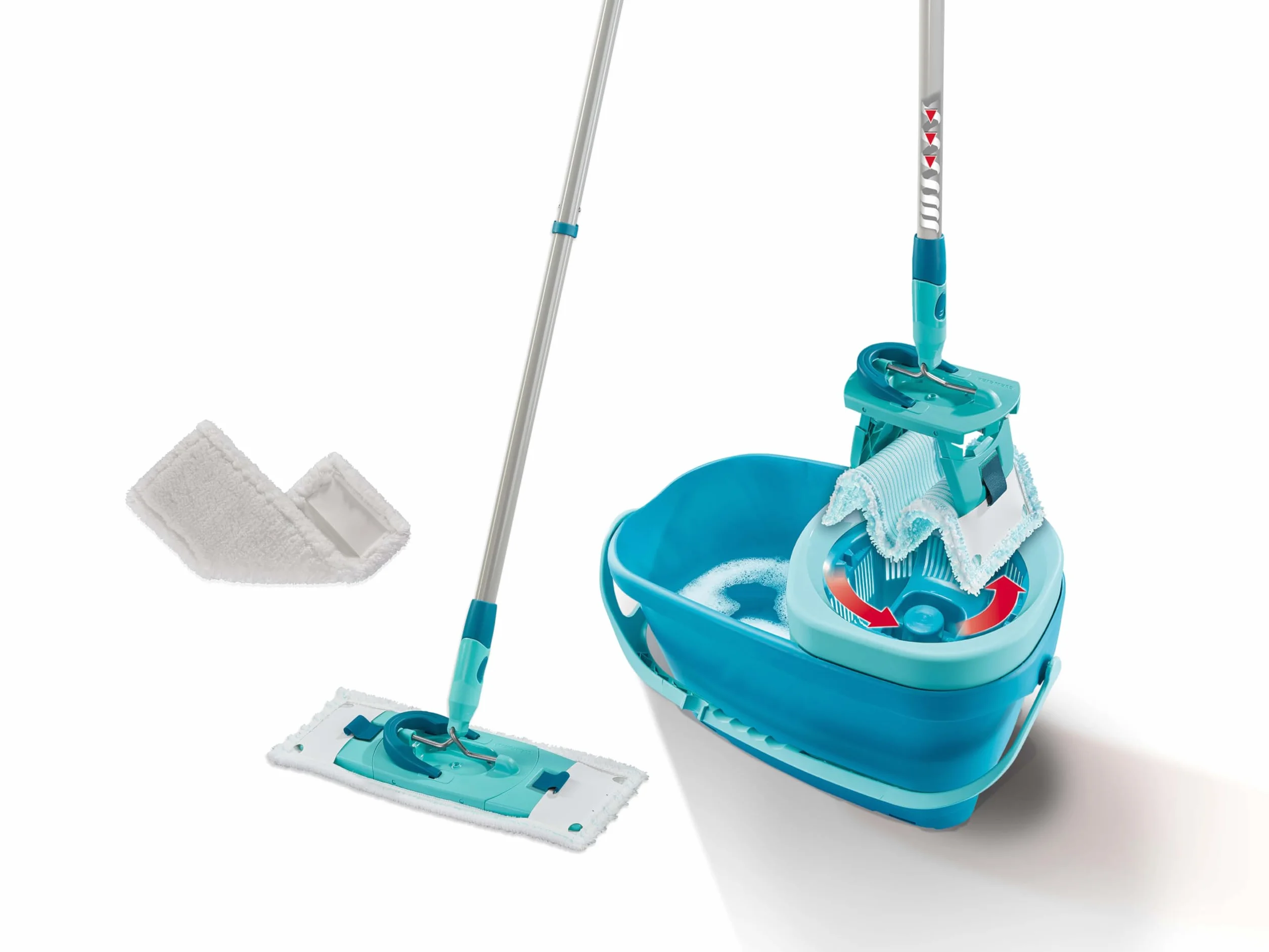 Leifheit Zestaw Clean Twist M Ergo (Micro Duo) + SUPERDUSTER M