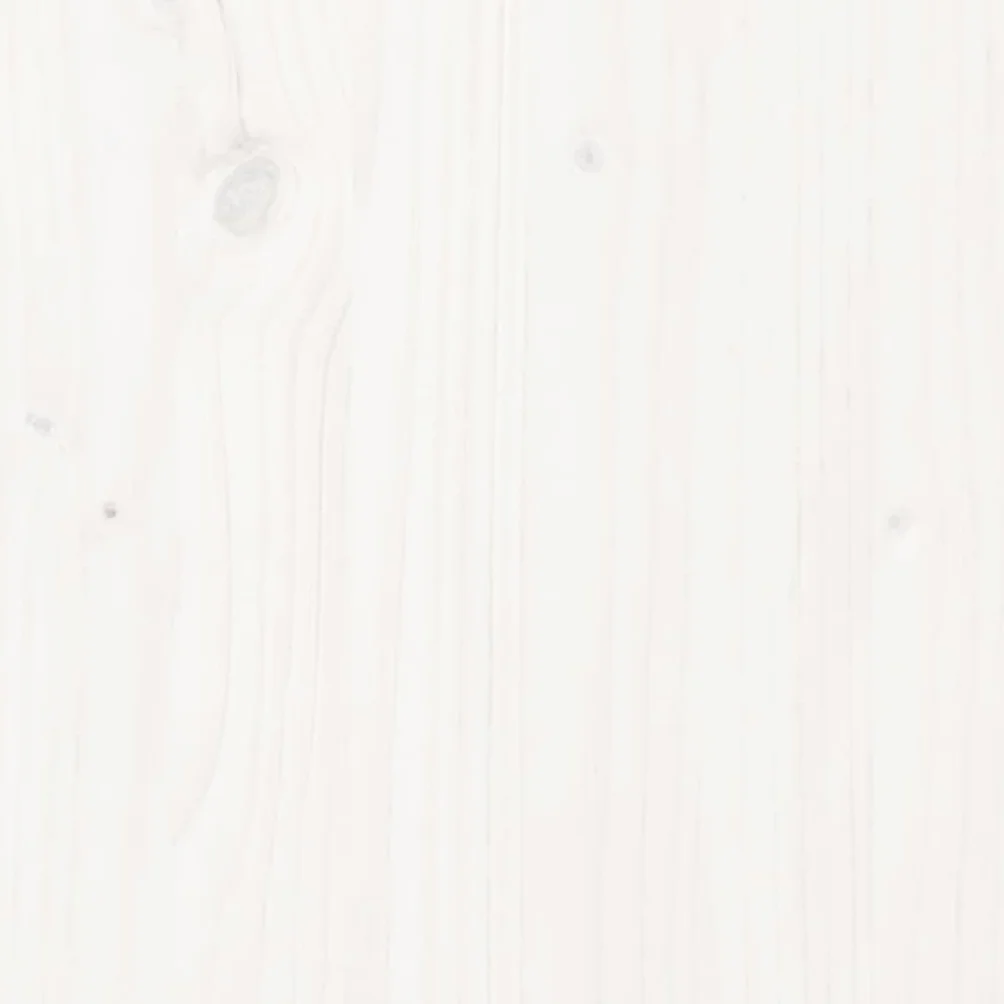 lite drewno sosnowe klasyczna rama 120 x 200 cm biały | Rama łóżka 120x200 cm biała lite drewno sosnowe z zagłówkiem stabilna konstrukcja do sypialni