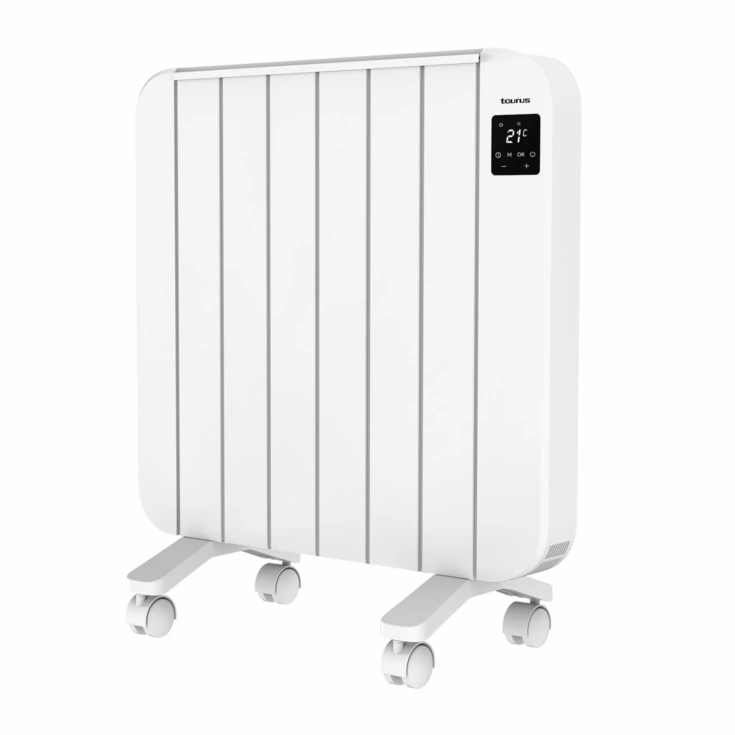 Taurus Grzejnik elektryczny Persia 1500 | 6 elementów 1500 W | Ściana lub stopka | Regulowany termostat | Programowanie 24/7 | Wyświetlacz LCD | Cichy | Całkowite wyłączenie
