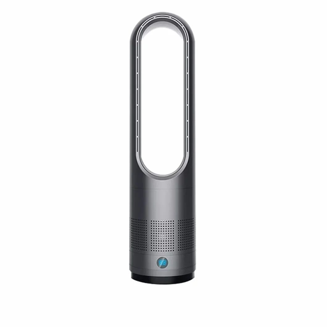 Wentylator kolumnowy bez łopatek, 40 W, naturalna wentylacja, oscylacja 80°, z pilotem, 8 prędkości, 8-godzinny timer, wyświetlacz LED, przenośny i sile