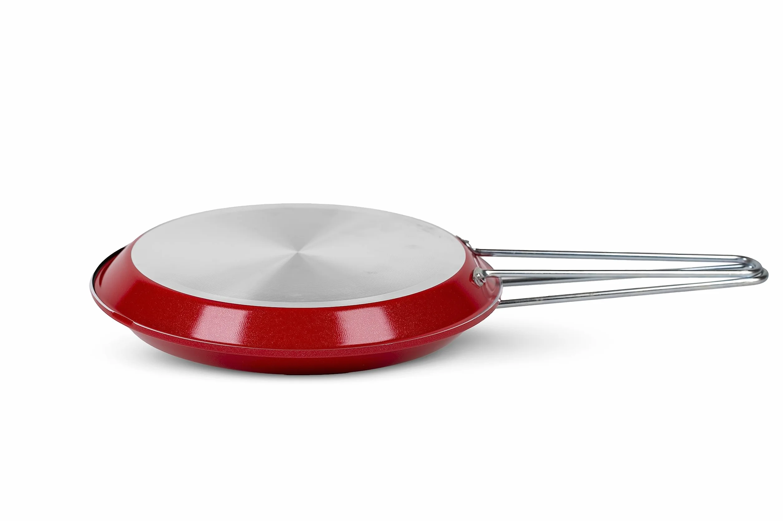 ZANETTI, Patelnia Girafrittata Podwójny Model Adriatyku, Podwójna Non-stick Średnica 26 cm, Czerwony, Made in Italy