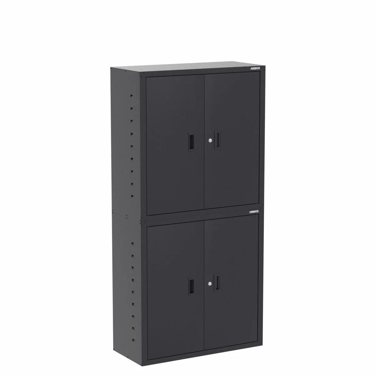 AREBOS Szafka na dokumenty stalowa 180x90x40cm Czarny