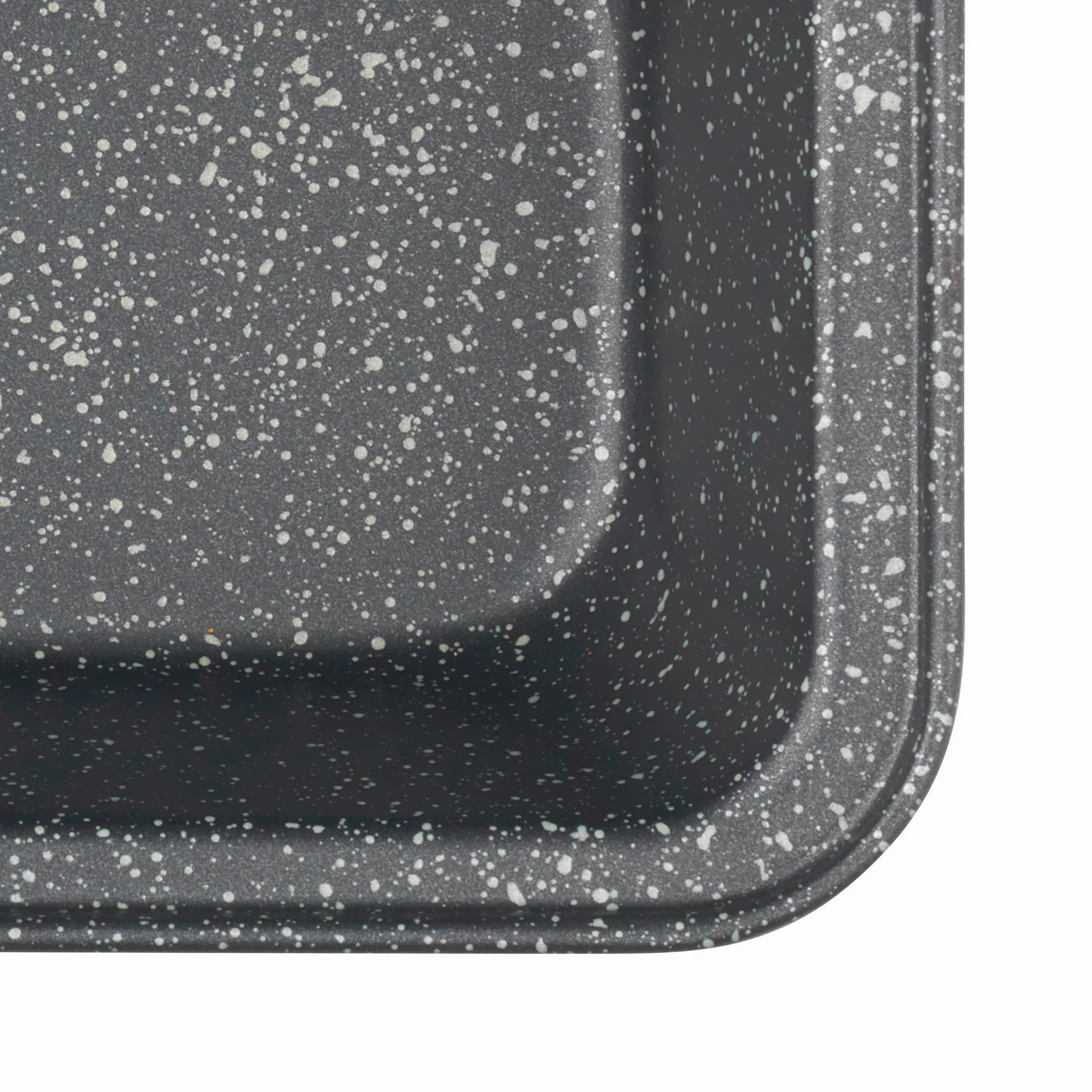 Salter BW07037EU7 Megastone forma do pieczenia chleba ze stali węglowej, powłoka nieprzywierająca, nie zawiera PFOA, nadaje się do piekarnika, 27 cm, czarna