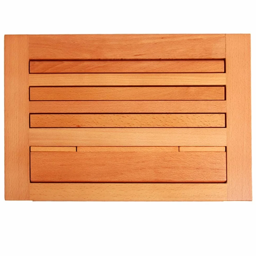 Stojak na książki Podpórka do czytania Przenośny stojak na książki Regulowany kąt Podstawka wentylacyjna Ergonomiczna podstawka pod komputer Funkcja regulacji kąta (kolor: naturalny, rozmiar: dowoln
