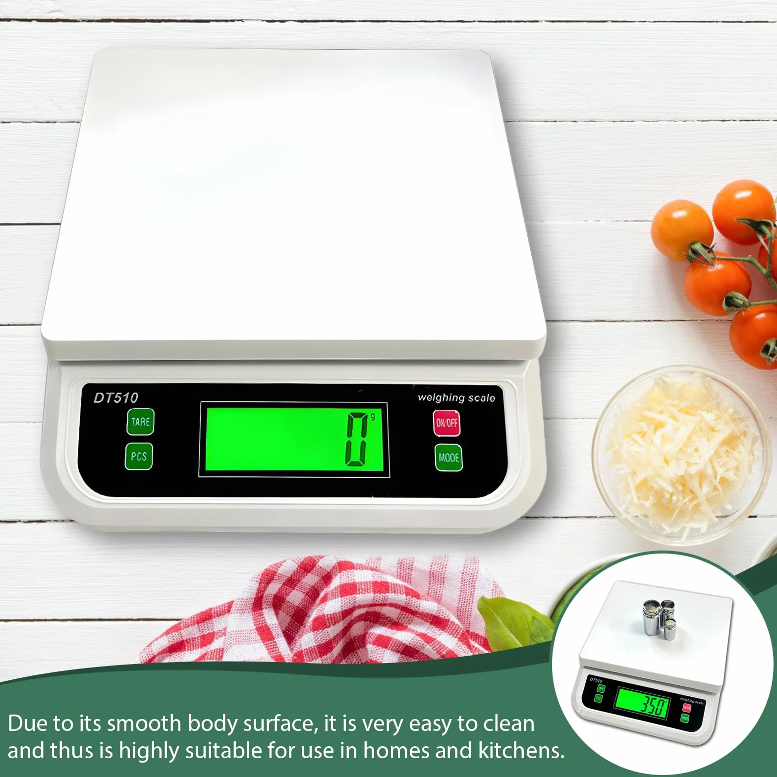 Waga kuchenna: 30 kg/1 g, cyfrowa waga kuchenna z wyświetlaczem LCD, waga cyfrowa z 6 jednostkami g/kg/lb/oz/tl/ct, waga precyzyjna z funkcją liczenia tary, waga do żywności do kuchni i sklepu