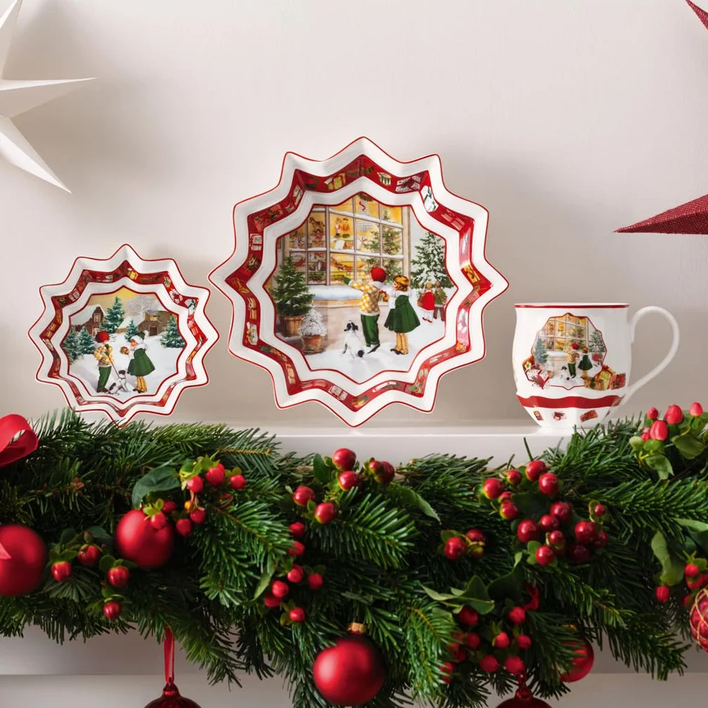Villeroy & Boch – Toy's Fantasy Mała Porcelanowa Miska Na Boże Narodzenie, Ceramiczna Miska Do Serwowania, Głęboki Talerz Świąteczny