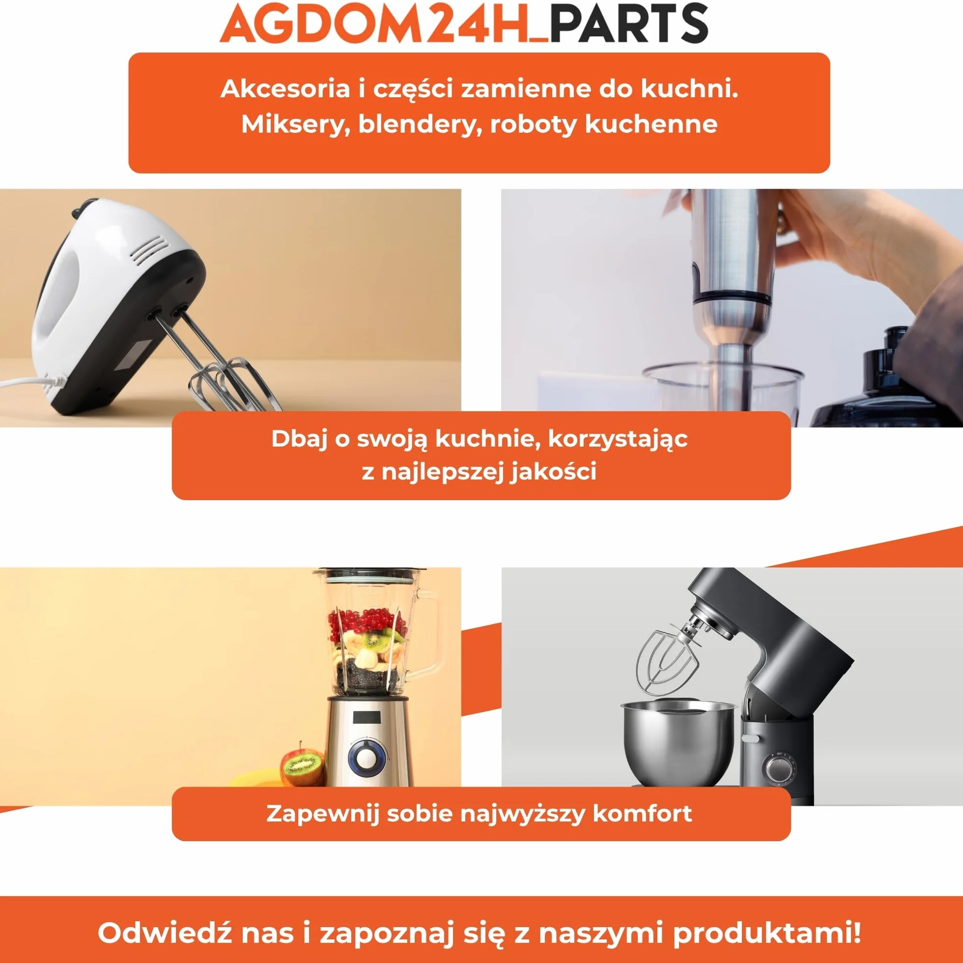 Rozdrabniacz kompletny 350ml do blendera ręcznego kompatybilny z Braun 4162 HC4000 MultiQuick 2, MultiQuick 3