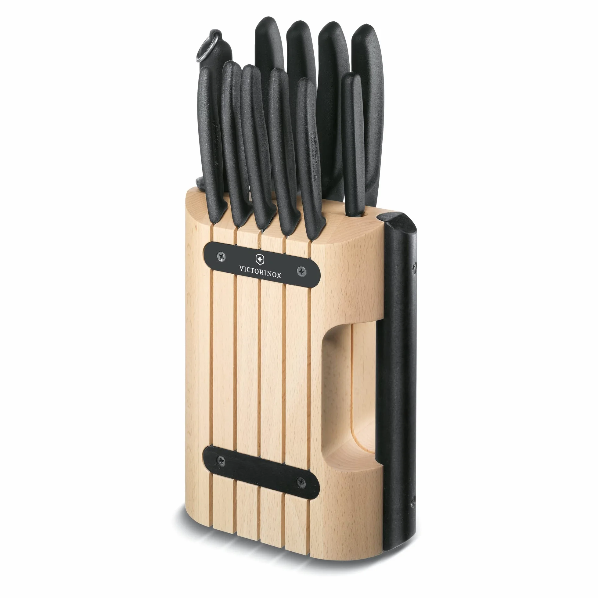 Victorinox Swiss Classic Messerblock, 11-teilig aus hochwertigem Buchenholz