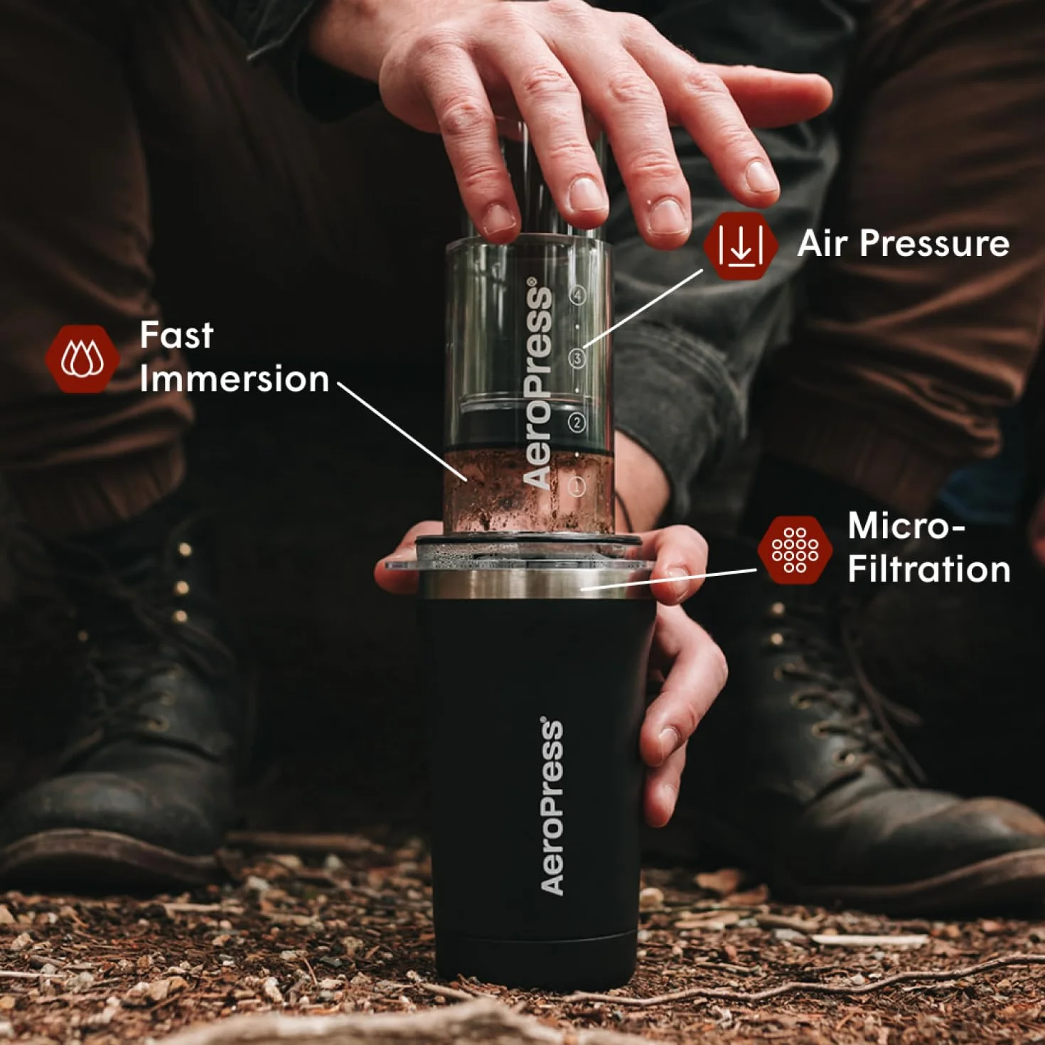 Aeropress filtr wielokrotnego użytku ze stali nierdzewnej, filtr metalowy, wysokiej jakości filtr ze stali nierdzewnej 316 do ekspresu do kawy Aeropress nadaje się do prania, przyjazny (Standard)