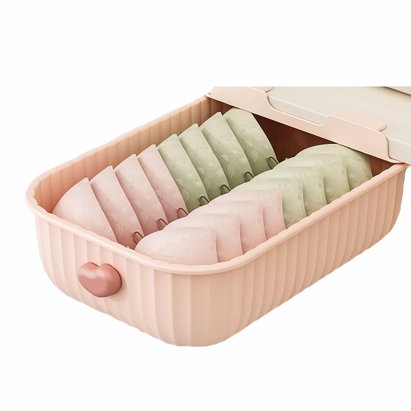 Wiszący regał do przechowywania, Organizer na biustonosze, majtki, skarpetki, szuflada ubrania, domowe, różowa 4, rozmiar(Pink3)