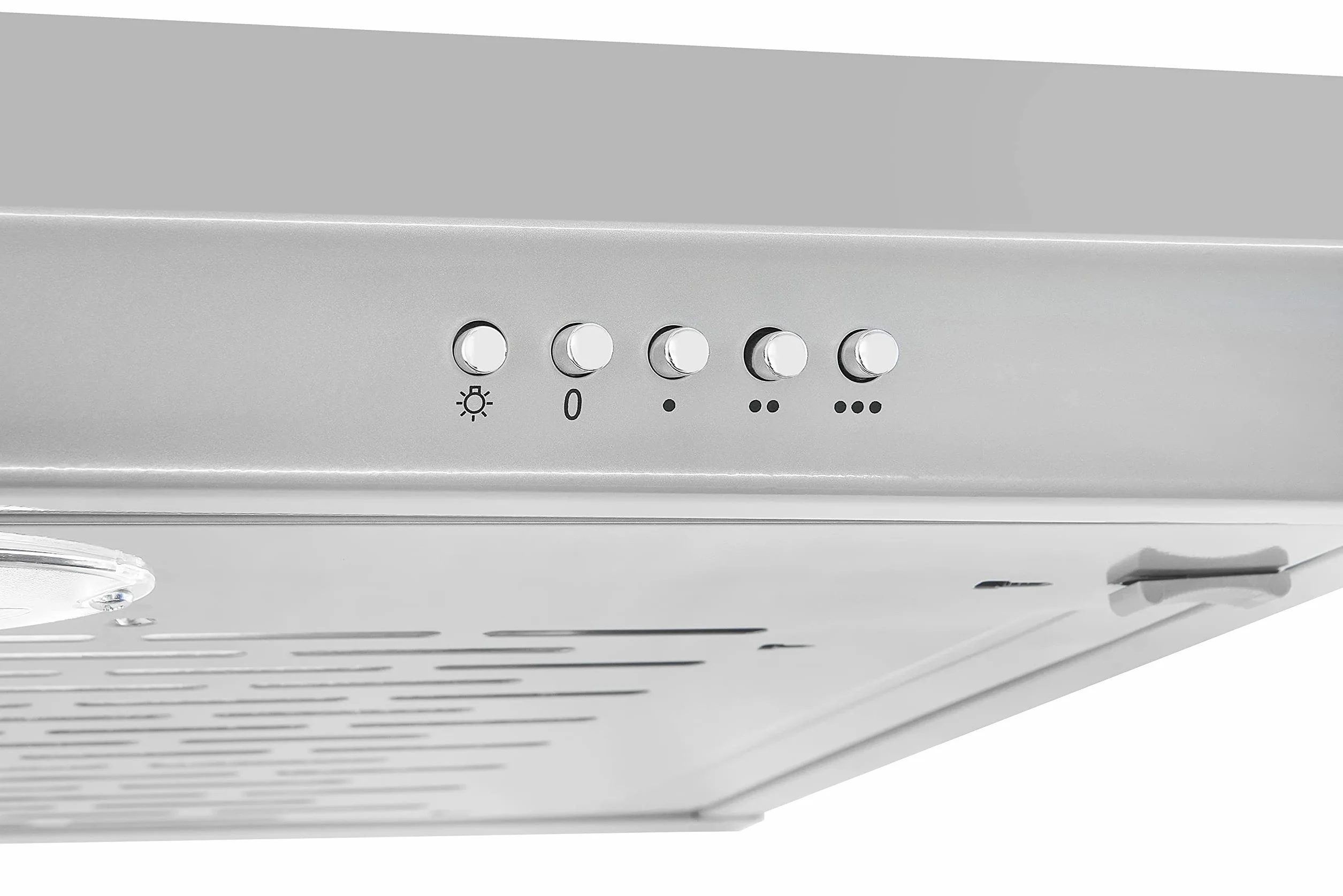Exquisit® Okap kuchenny 60 cm, maks. moc ekstrakcji 136 [M³/h], materiał ze stali nierdzewnej, zużycie 45 kWh/rok, 4 klawisze funkcyjne, 3 poziomy mocy, chropowatość 55 dB(A).