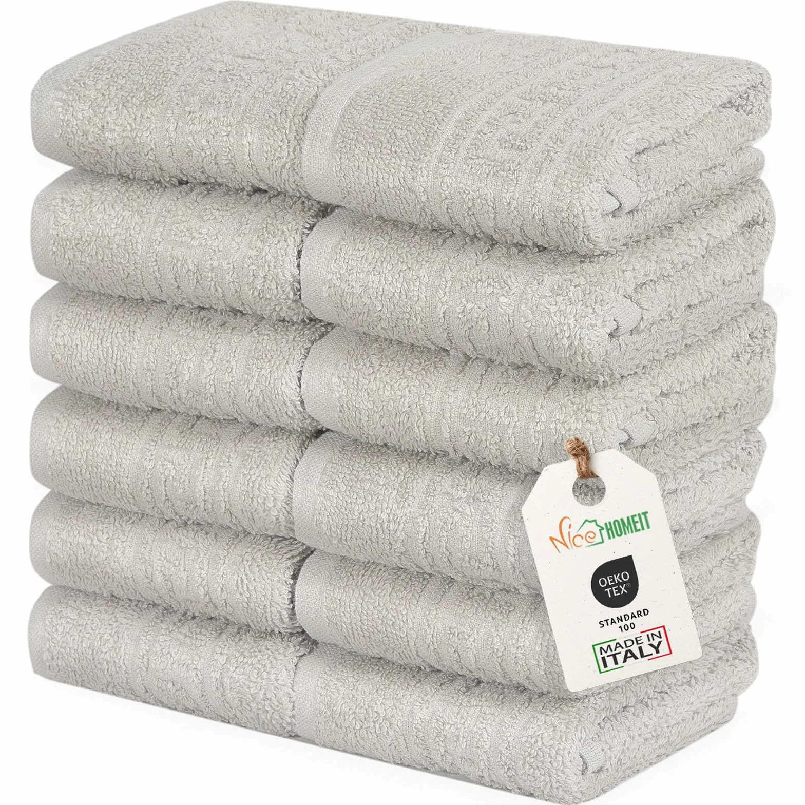 nice homeit Zestaw 12 chusteczek do rąk mini 30 x 30 cm, 100% bawełna przędzona pętelkowa, do rąk, niemowląt, makijażu, kuchni, domu i podróży, lekkie, miękkie, chłonne, chłonne, ciemnoszary
