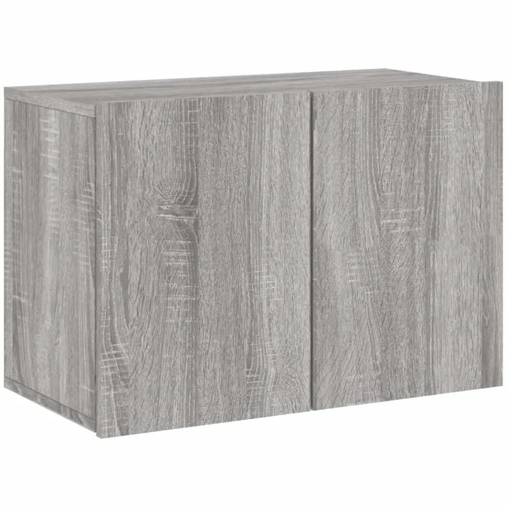 Générique Sonoma szafka ścienna na telewizor szara 60x30x41 cm | Trwałe drewno konstrukcyjne, przechowywanie płyt DVD i odbiorniki, konstrukcja ścienna, gładka powierzchnia