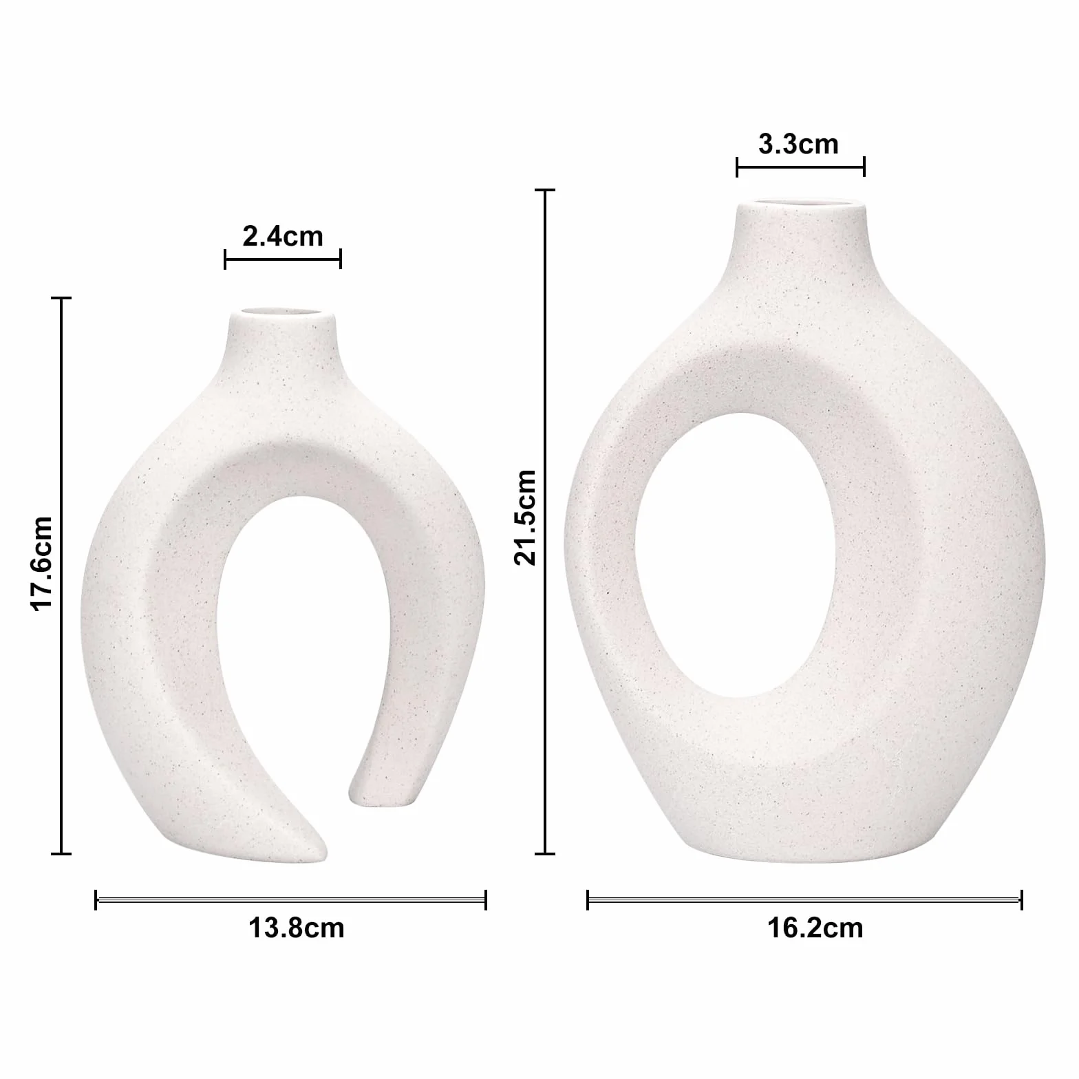 Ceramiczny Wazon, Designerski Wazon, Biały Wazon Na Kwiaty, Nowoczesna Dekoracja Wazonu Stołowego